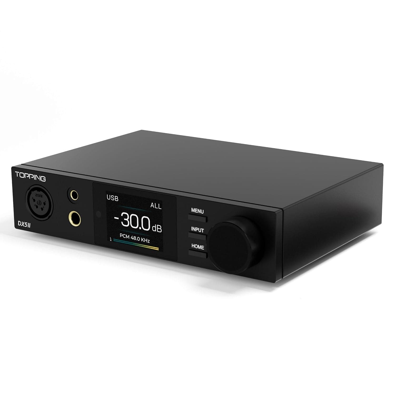 DAC و تقویتکننده هدفون رومیزی TOPPING با تراشه ES9039Q2M مدل DX5 II مشکی DAC و تقویتکننده هدفون رومیزی TOPPING با تراشه ES9039Q2M مدل DX5 II مشکی