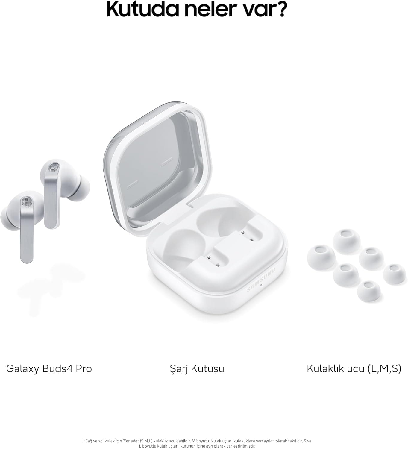 هدفون بلوتوثی Samsung Galaxy Buds4 Pro سفید با بدنه فلزی، بلندگوی دوطرفه و آمپلیفایر دوگانه، ANC بهبودیافته و کنترل تطبیقی نویز هدفون بلوتوثی Samsung Galaxy Buds4 Pro سفید با بدنه فلزی، بلندگوی دوطرفه و آمپلیفایر دوگانه، ANC بهبودیافته و کنترل تطبیقی نویز