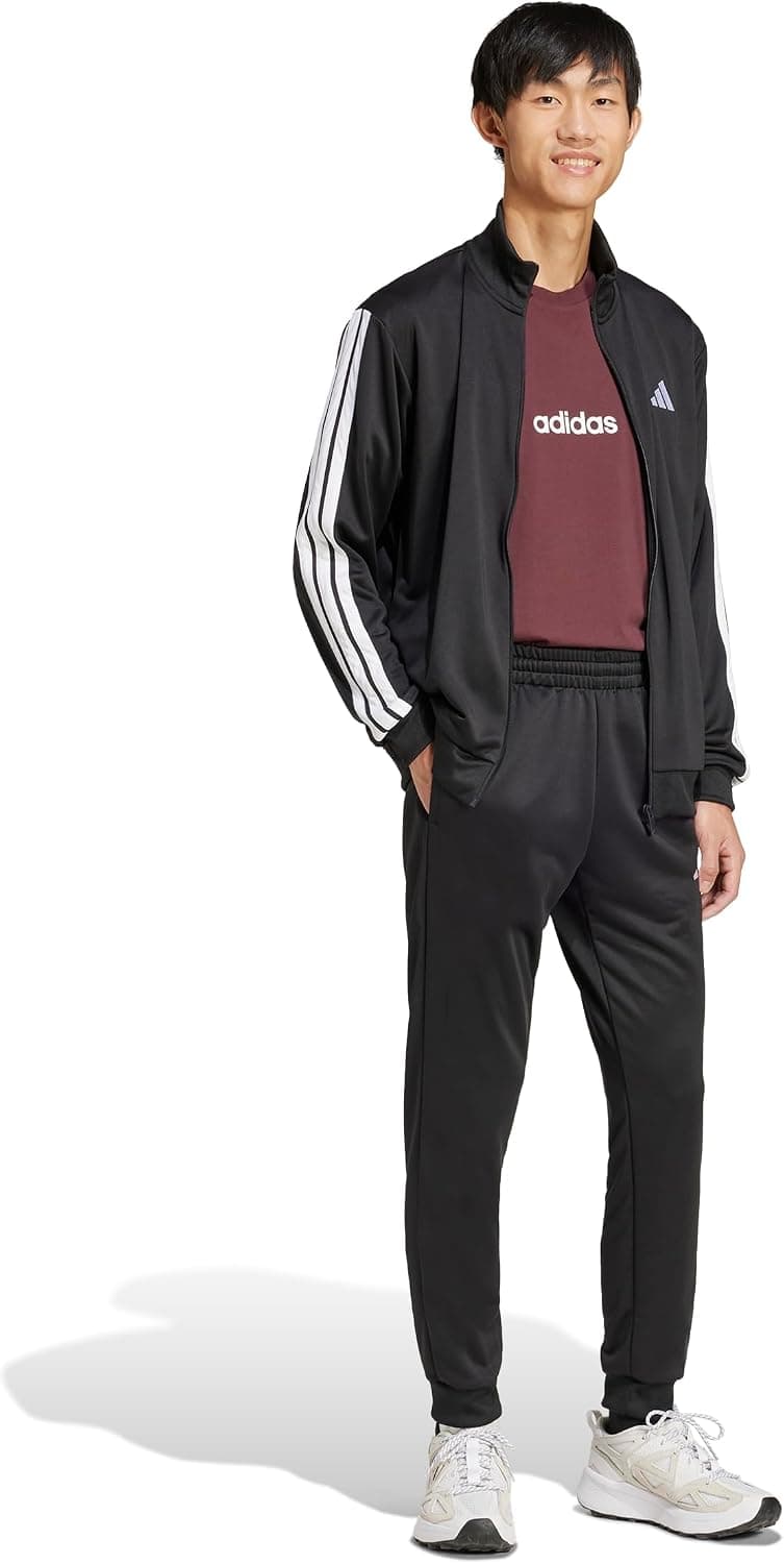 ست گرمکن ورزشی مردانه adidas Sportswear Basic 3-Stripes فرنچ تری ست گرمکن ورزشی مردانه adidas Sportswear Basic 3-Stripes فرنچ تری