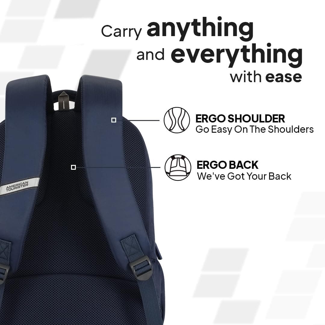 کولهپشتی American Tourister Slate 2.0 پلیاستر 34 لیتری مناسب لپتاپ 15.6 اینچی مدل 02 کولهپشتی American Tourister Slate 2.0 پلیاستر 34 لیتری مناسب لپتاپ 15.6 اینچی مدل 02