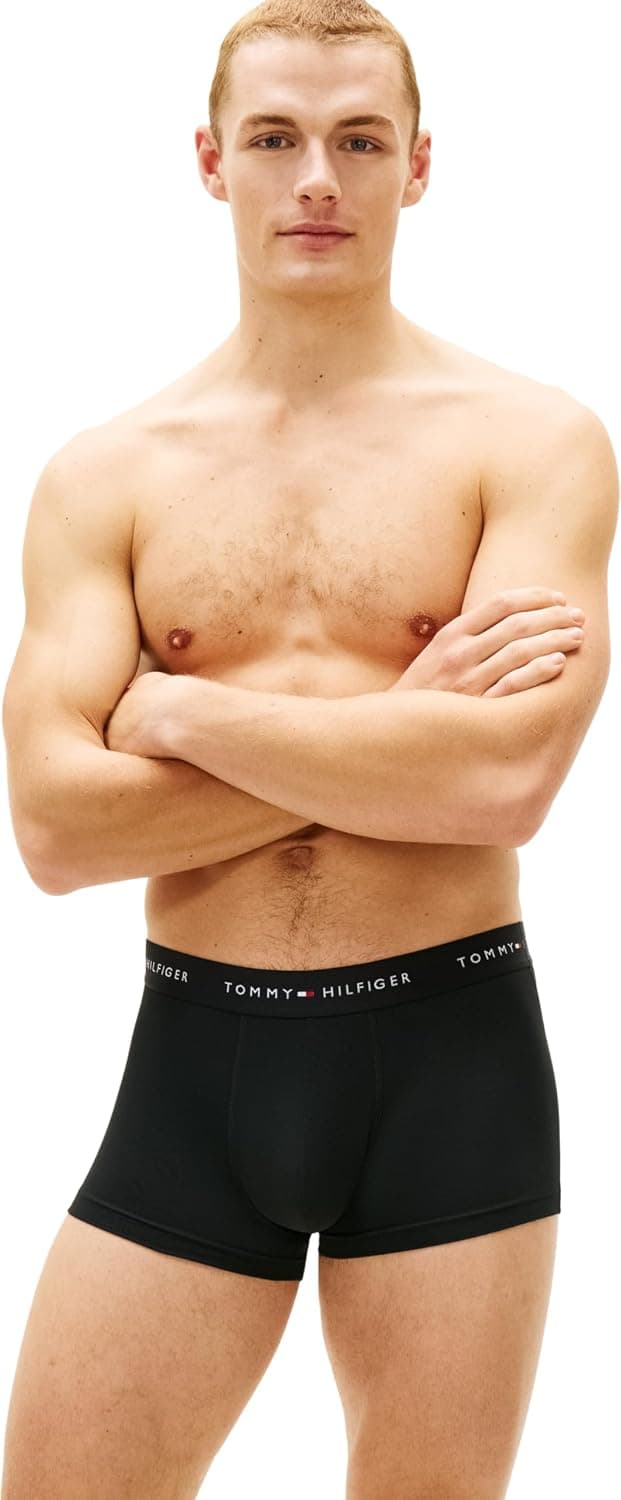 باکسر مردانه Tommy Hilfiger کمرکوتاه ترانک 3P باکسر مردانه Tommy Hilfiger کمرکوتاه ترانک 3P