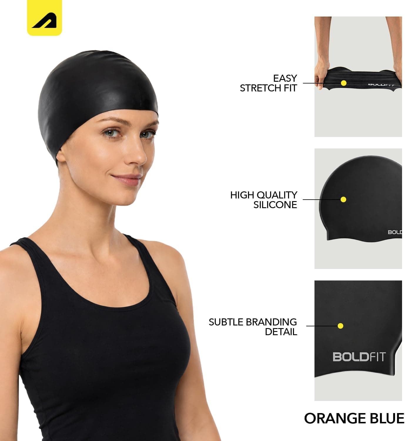 کلاه شنا یونیسکس Boldfit کلاه شنا یونیسکس Boldfit