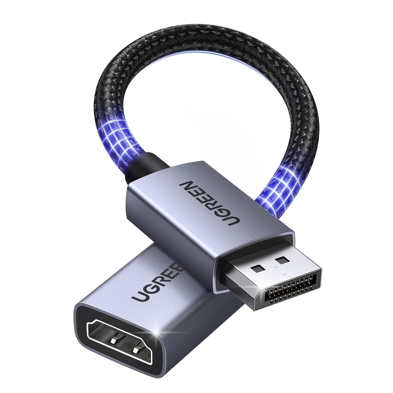 تبدیل DisplayPort به HDMI نر به ماده UGREEN مناسب HP/Dell مدل 0.2M تبدیل DisplayPort به HDMI نر به ماده UGREEN مناسب HP/Dell مدل 0.2M