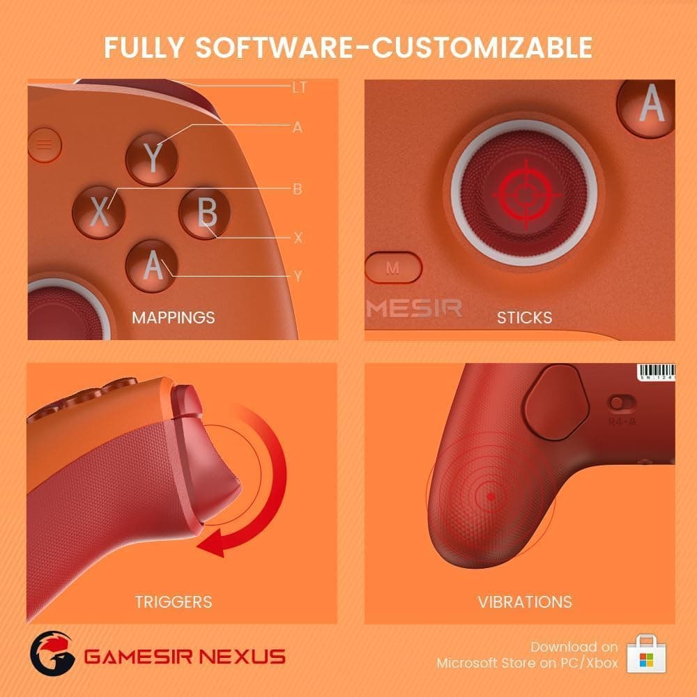 کنترلر بازی سیمی GameSir مدل G7 SE نارنجی کنترلر بازی سیمی GameSir مدل G7 SE نارنجی