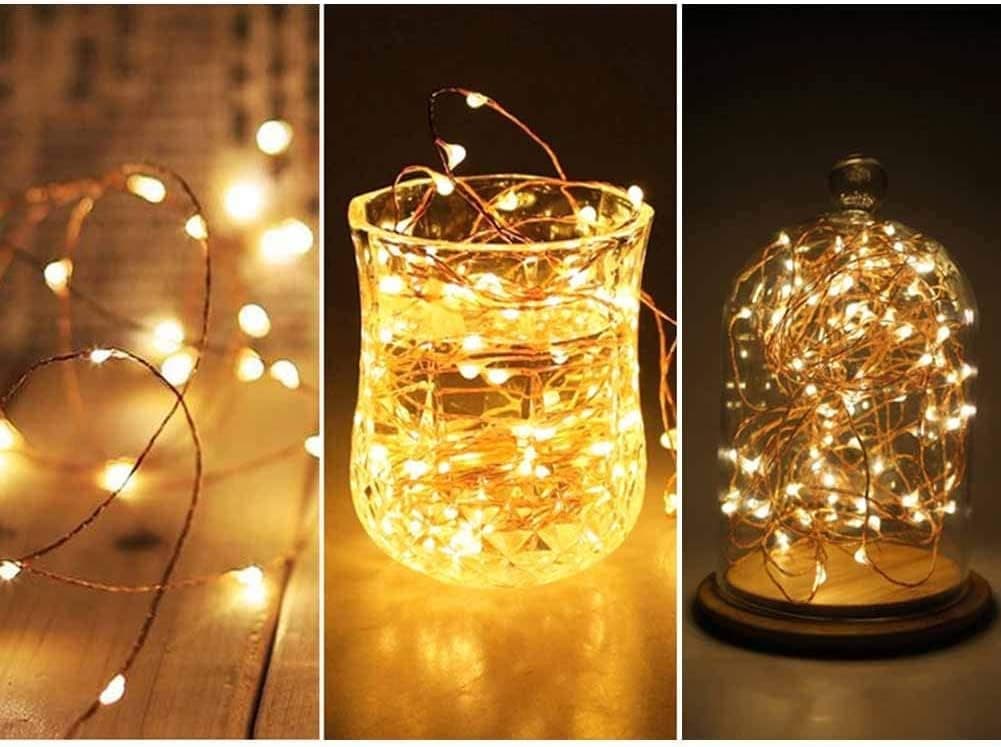 ریسه LED تزئینی باتریخور ROBEVE زرد آفتابی 5 متری ریسه LED تزئینی باتریخور ROBEVE زرد آفتابی 5 متری