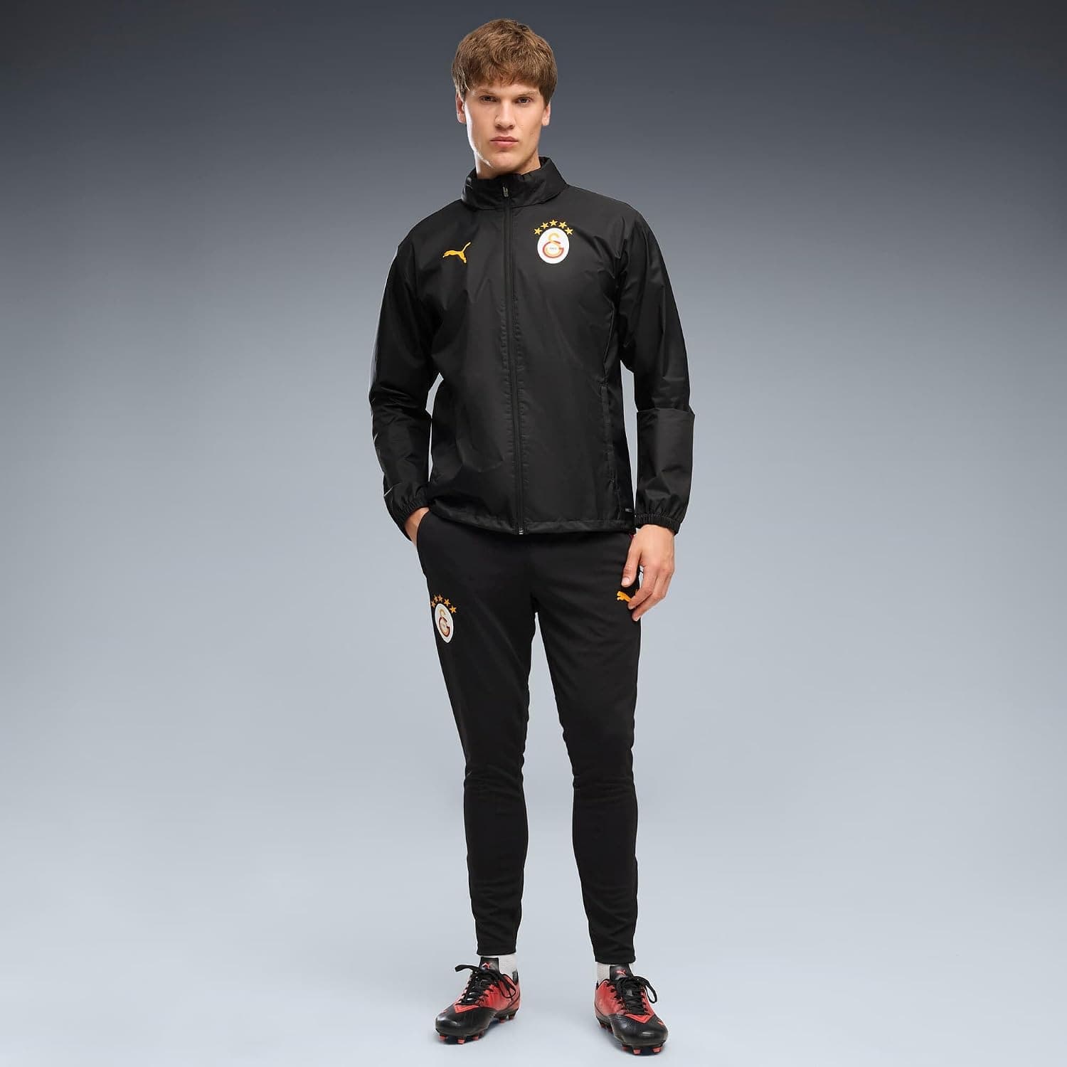 بارانی مردانه PUMA Galatasaray All Weather کلاهدار زیپدار بارانی مردانه PUMA Galatasaray All Weather کلاهدار زیپدار