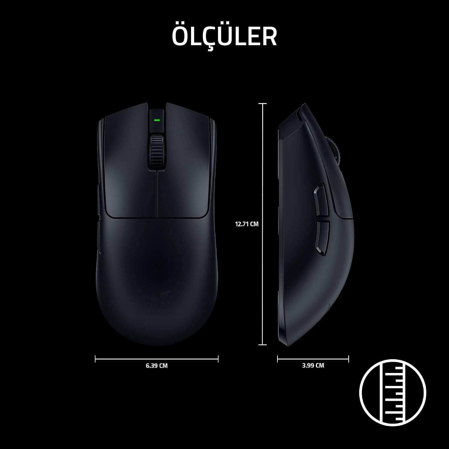ماوس گیمینگ بیسیم Razer مدل Viper V3 Pro فوقسبک 54 گرمی مشکی ماوس گیمینگ بیسیم Razer مدل Viper V3 Pro فوقسبک 54 گرمی مشکی