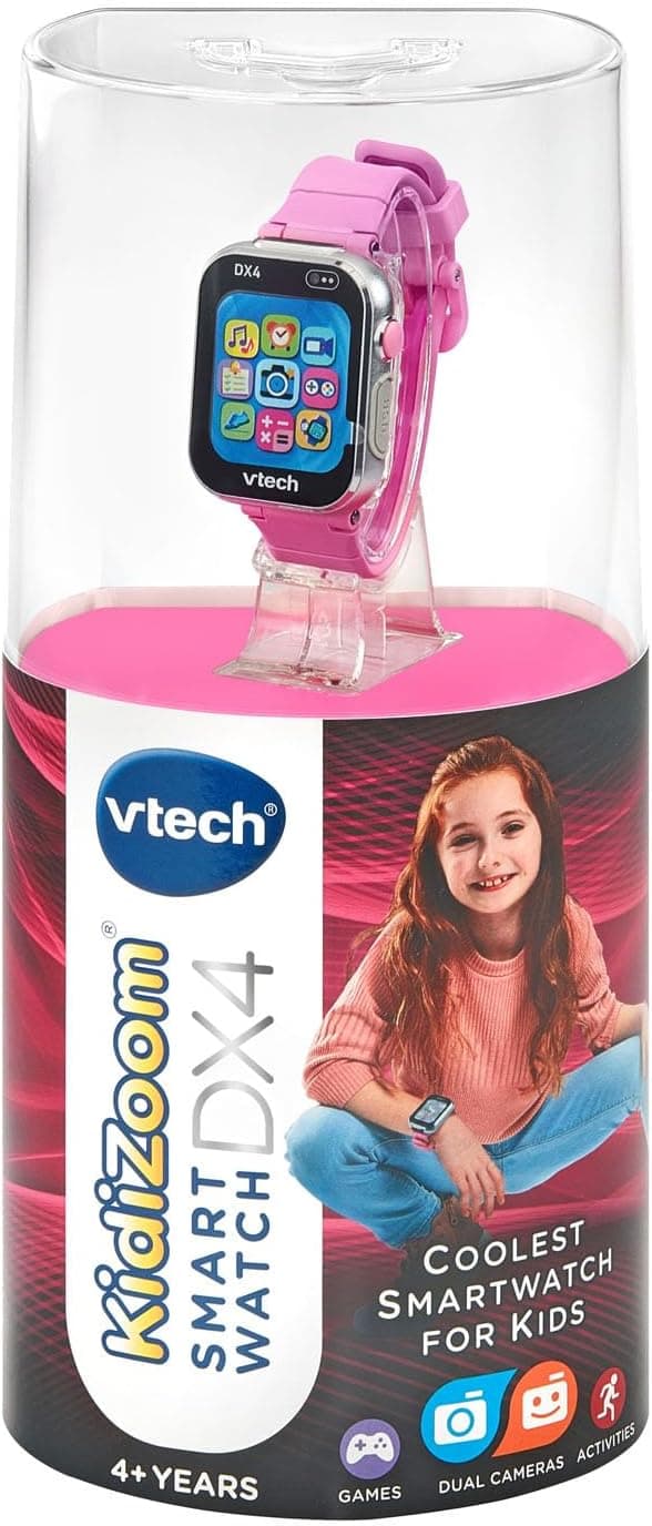 ساعت هوشمند کودک VTech صورتی مدل KidiZoom DX4 ساعت هوشمند کودک VTech صورتی مدل KidiZoom DX4
