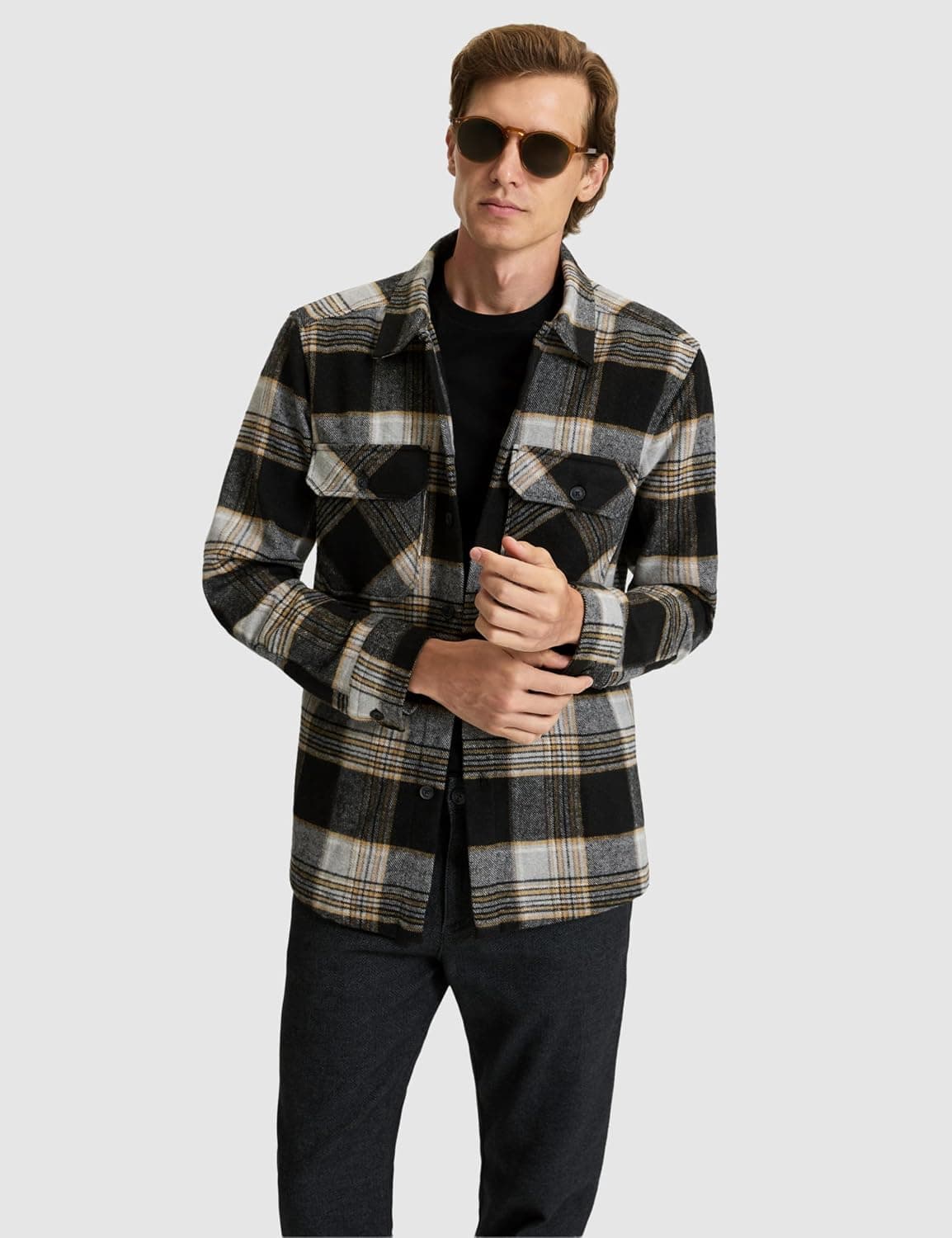 پیراهن مردانه Pierre Cardin سیاه طرحدار مدل 50316763-VR046 پیراهن مردانه Pierre Cardin سیاه طرحدار مدل 50316763-VR046