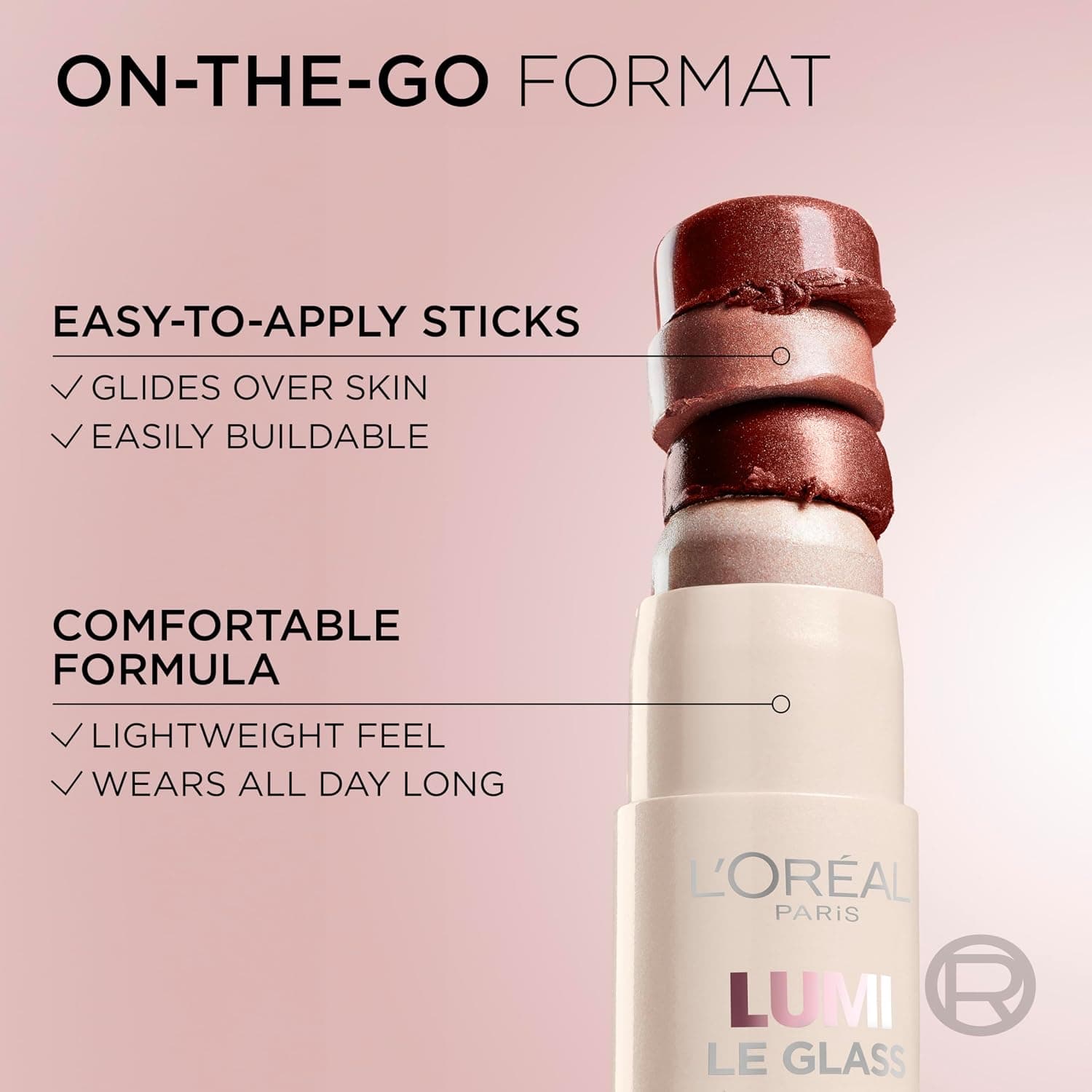 هایلایتر استیک صورت و بدن L'Oreal Paris شفاف و درخشان مدل True Match Lumi Le Glass 610 Glassy Pearl Eclat 5 g هایلایتر استیک صورت و بدن L'Oreal Paris شفاف و درخشان مدل True Match Lumi Le Glass 610 Glassy Pearl Eclat 5 g