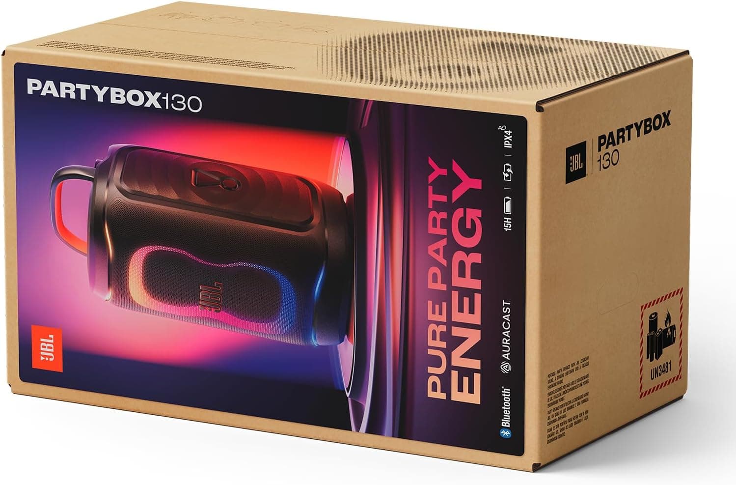 اسپیکر بلوتوثی JBL مشکی مدل PartyBox 130 اسپیکر بلوتوثی JBL مشکی مدل PartyBox 130