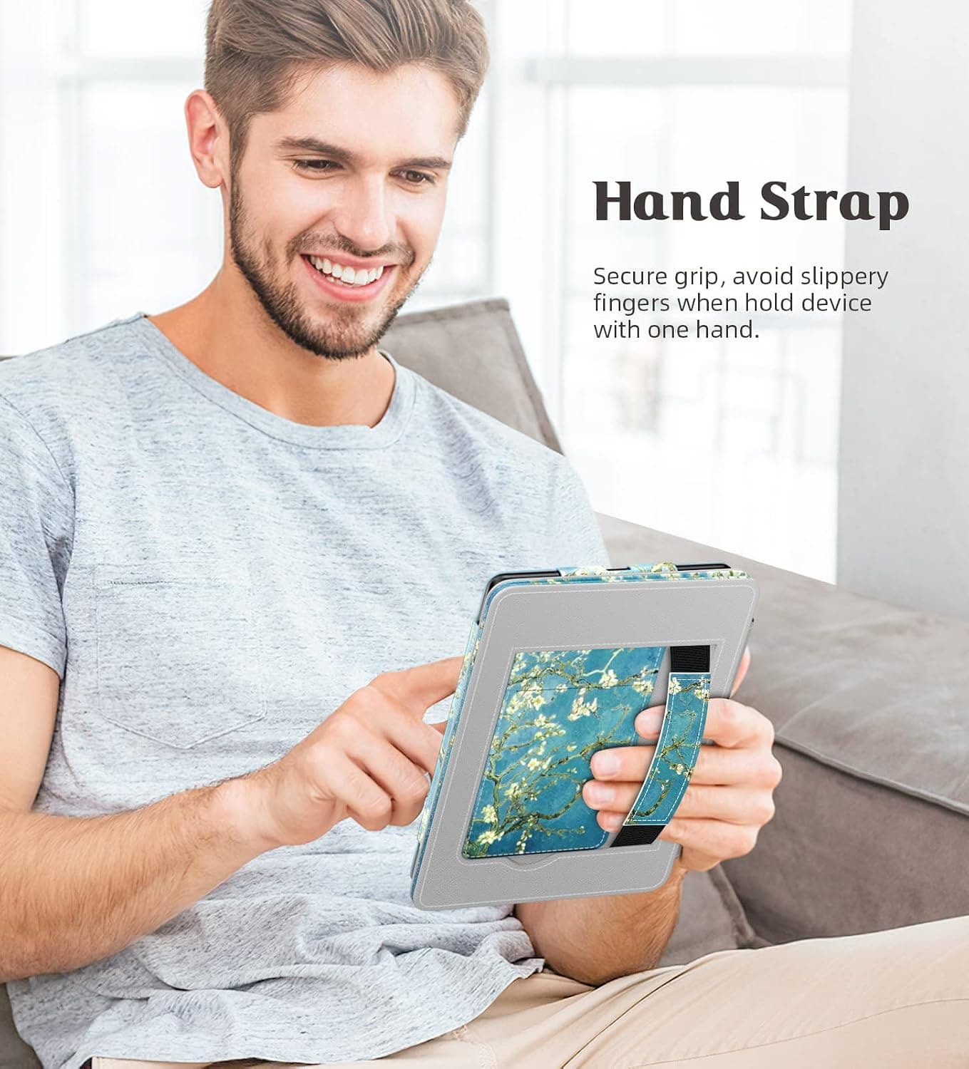 کاور کتابخوان Kindle Paperwhite MoKo مناسب 7"/6.8" نسل 12/11 (2024/2021) رنگ زردآلویی کاور کتابخوان Kindle Paperwhite MoKo مناسب 7"/6.8" نسل 12/11 (2024/2021) رنگ زردآلویی