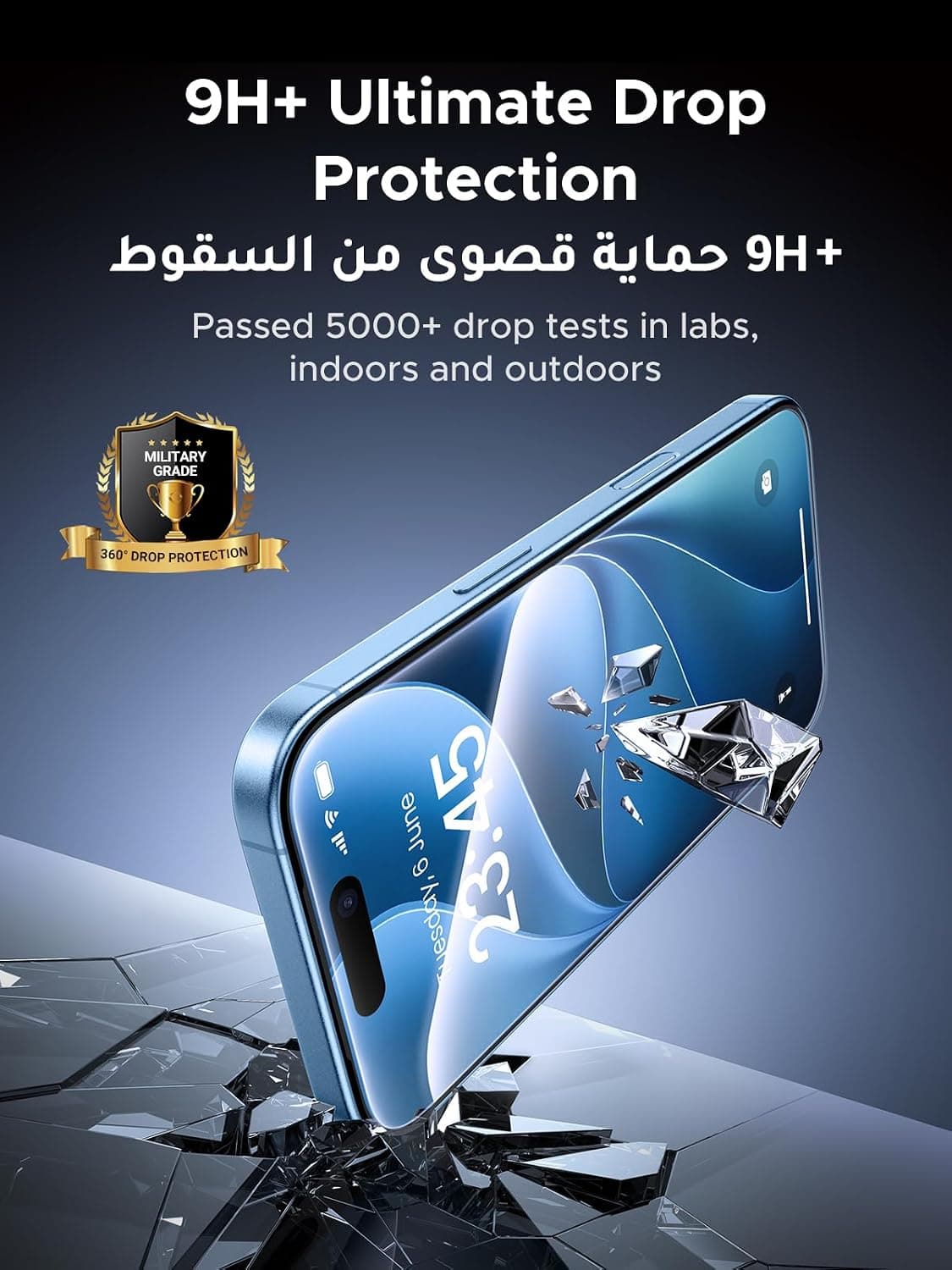 محافظ صفحه نمایش UGREEN iPhone 18 Pro Max/17 Pro Max تراز خودکار 2 Pack محافظ صفحه نمایش UGREEN iPhone 18 Pro Max/17 Pro Max تراز خودکار 2 Pack