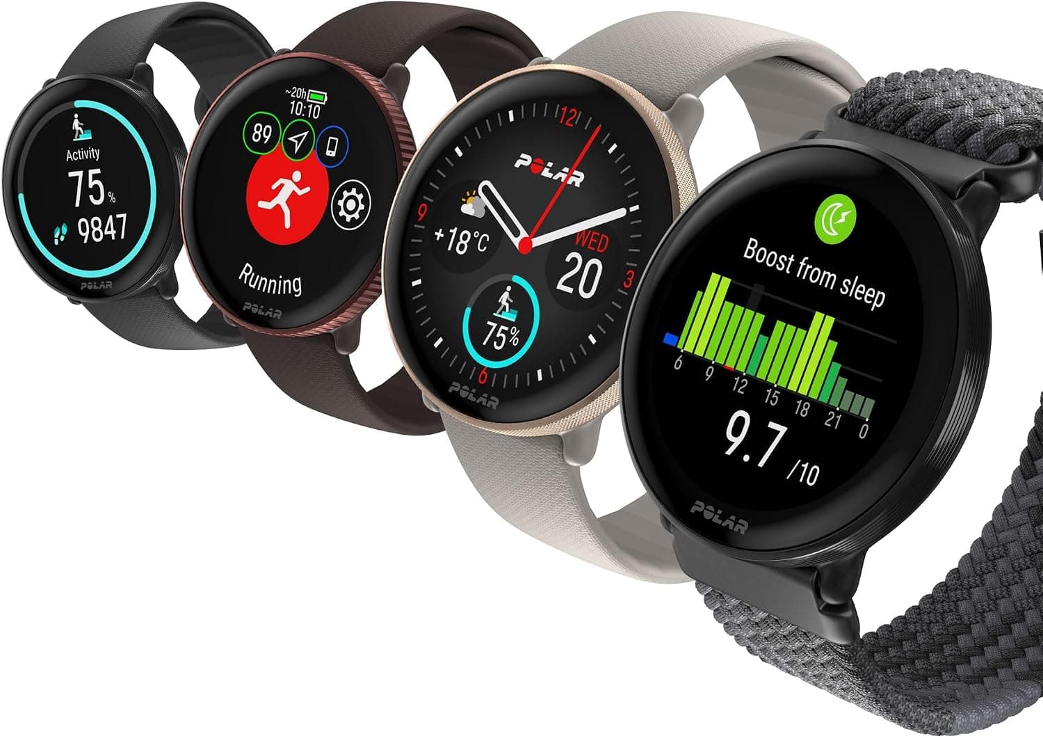 ساعت هوشمند Polar Ignite 3 با نمایشگر AMOLED و GPS، پایش نبض و تحلیل خواب، سایز S-L، خاکستری شنی ساعت هوشمند Polar Ignite 3 با نمایشگر AMOLED و GPS، پایش نبض و تحلیل خواب، سایز S-L، خاکستری شنی