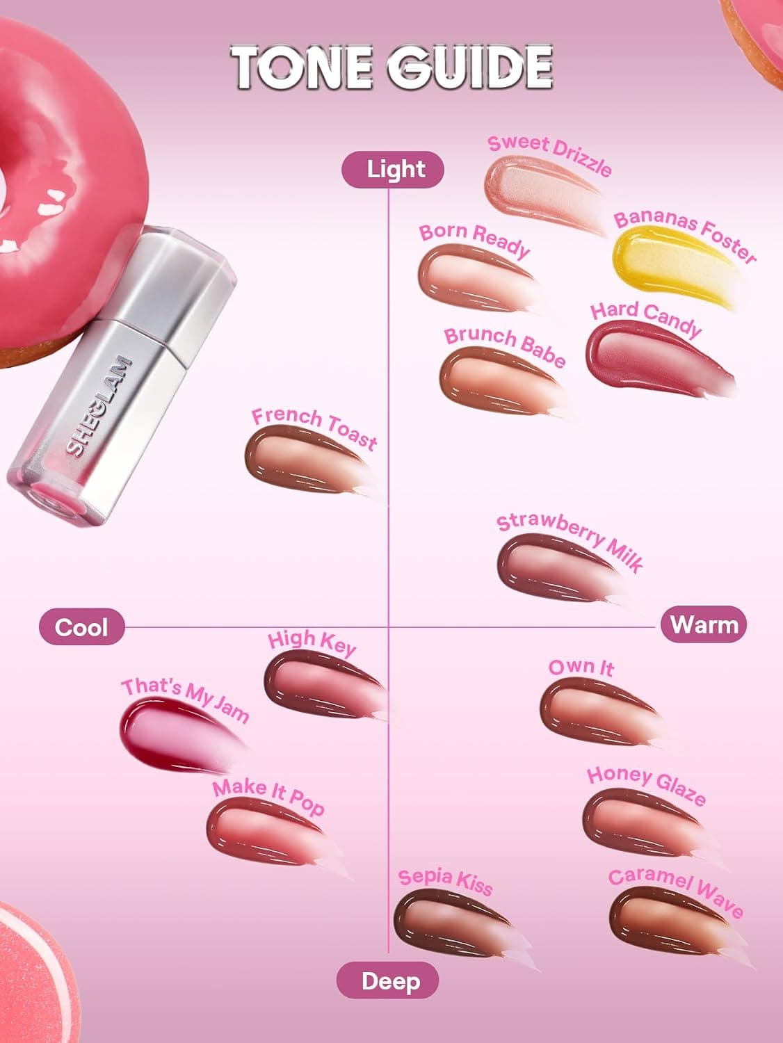 برق لب SHEGLAM براق و غیرچسبناک مدل Glass Lock Air، رنگ شیری توتفرنگی برق لب SHEGLAM براق و غیرچسبناک مدل Glass Lock Air، رنگ شیری توتفرنگی