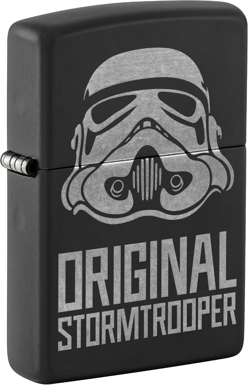 فندک Zippo بادگیر طرح Stormtrooper Helmet مشکی مات با کروم فندک Zippo بادگیر طرح Stormtrooper Helmet مشکی مات با کروم