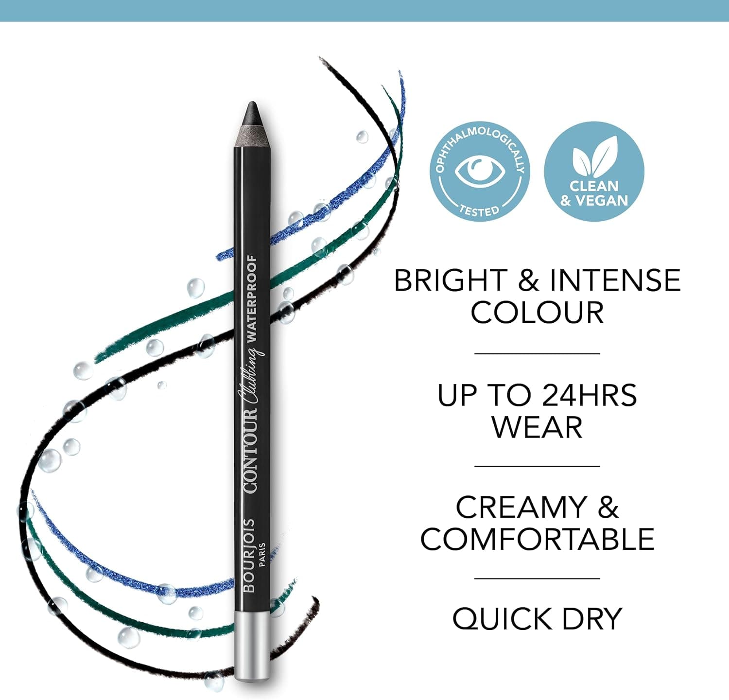 مداد چشم ضدآب Bourjois Contour Clubbing رنگ مشکی فوقالعاده 054 مداد چشم ضدآب Bourjois Contour Clubbing رنگ مشکی فوقالعاده 054