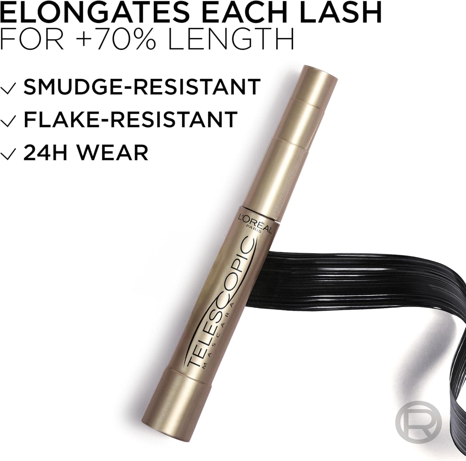 ریمل بلندکننده مژه L'Oreal Paris مدل Telescopic Original رنگ مشکی بسیار پررنگ 0.27 Fl Oz (1 Count) ریمل بلندکننده مژه L'Oreal Paris مدل Telescopic Original رنگ مشکی بسیار پررنگ 0.27 Fl Oz (1 Count)