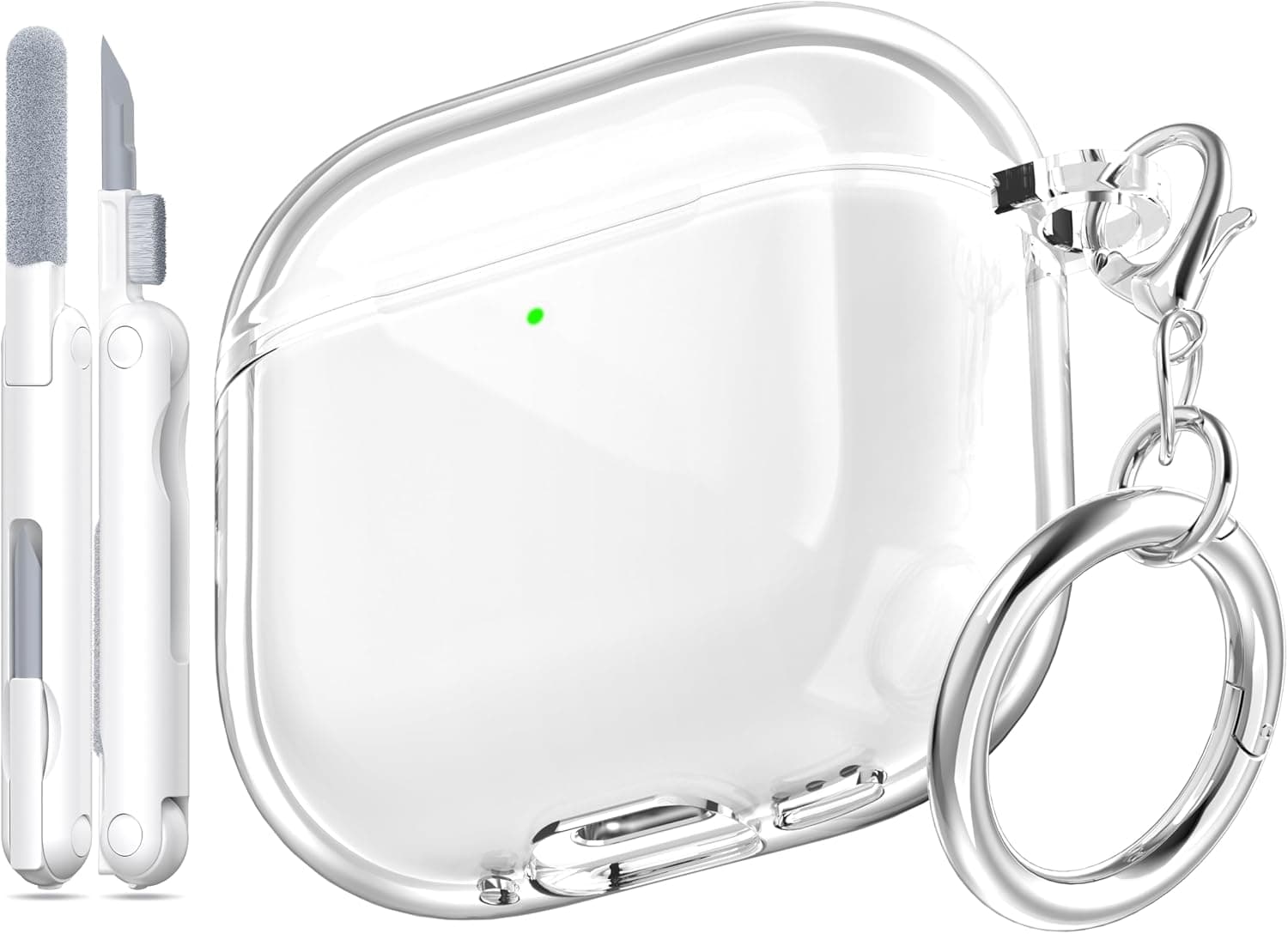 قاب شفاف MHYALUDO برای AirPods 5 (2026) و AirPods 4 (2024) سفید قاب شفاف MHYALUDO برای AirPods 5 (2026) و AirPods 4 (2024) سفید
