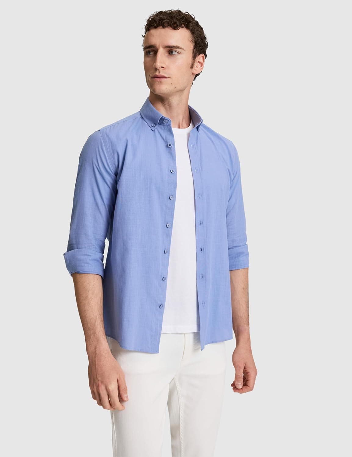 پیراهن مردانه Pierre Cardin آبی طرحدار مدل 50325355-VR036 پیراهن مردانه Pierre Cardin آبی طرحدار مدل 50325355-VR036