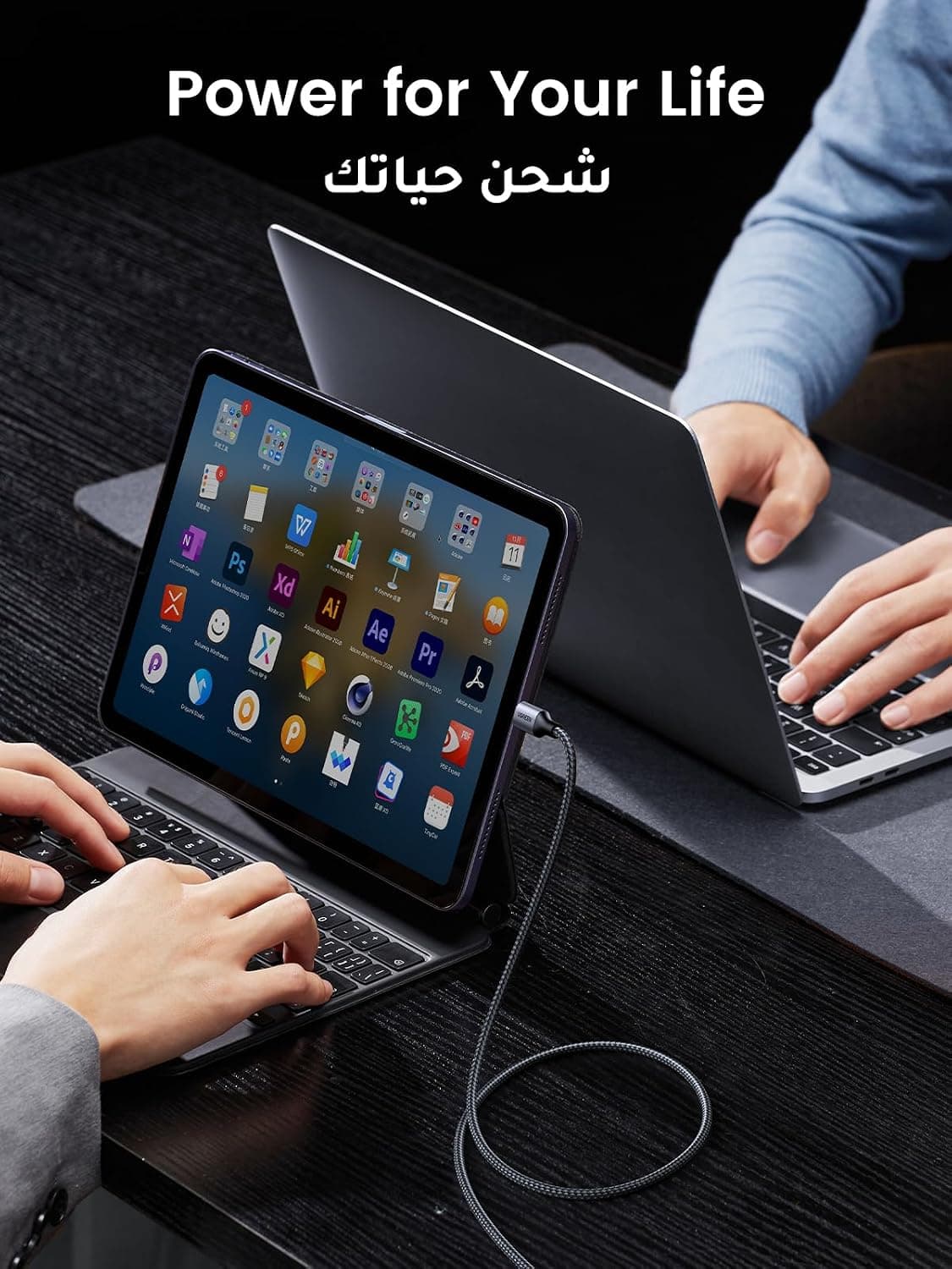 کابل Type C UGREEN شارژ سریع 60W سازگار با لپتاپ 1M کابل Type C UGREEN شارژ سریع 60W سازگار با لپتاپ 1M