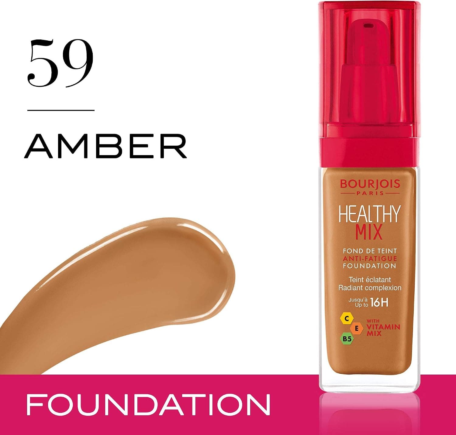 کرم پودر Bourjois Healthy Mix ضد خستگی مدل 59 کهربایی 30ml کرم پودر Bourjois Healthy Mix ضد خستگی مدل 59 کهربایی 30ml