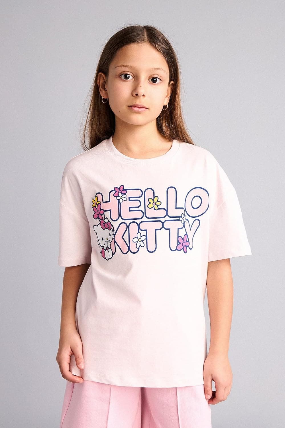تیشرت دخترانه DeFacto پنبهای %100 Hello Kitty آستین کوتاه یقه گرد مدل H3476A826HS تیشرت دخترانه DeFacto پنبهای %100 Hello Kitty آستین کوتاه یقه گرد مدل H3476A826HS