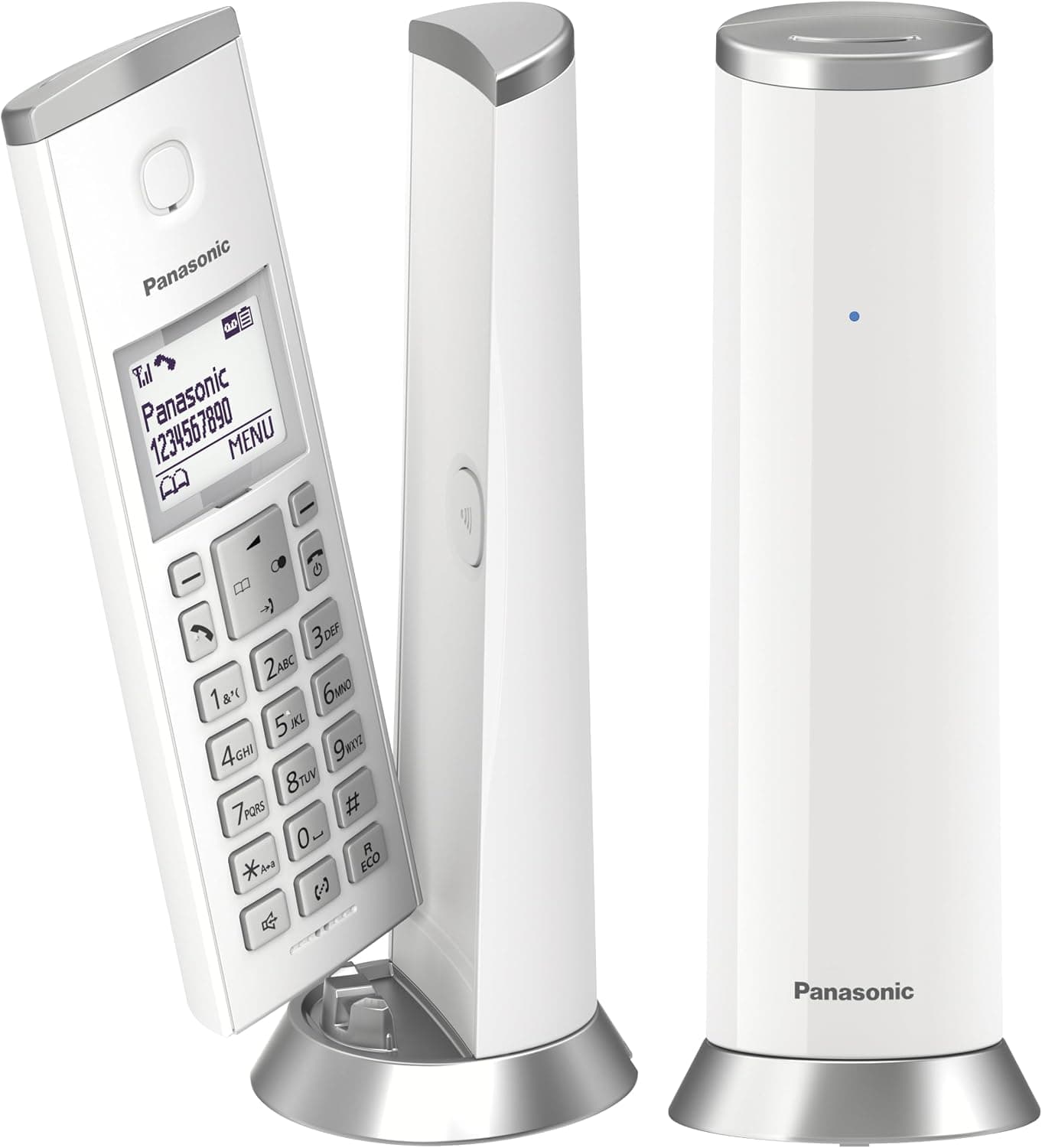 تلفن بی سیم Panasonic با پاسخگوی تلفنی مسدودکننده تماس سفید مدل KX-TGK222 تلفن بی سیم Panasonic با پاسخگوی تلفنی مسدودکننده تماس سفید مدل KX-TGK222