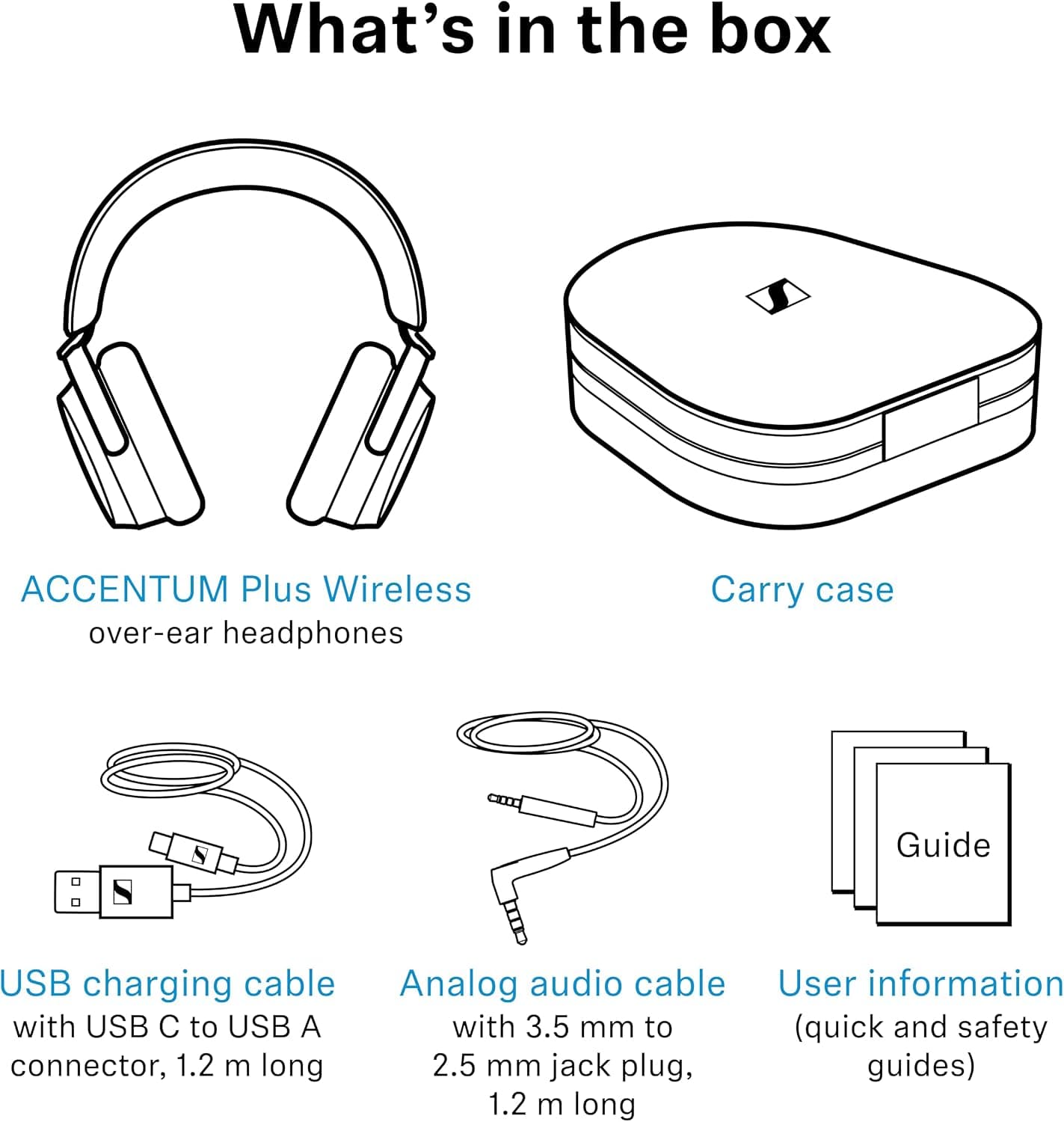 هدفون بیسیم Sennheiser ACCENTUM Plus مشکی با حذف نویز هیبریدی تطبیقی هدفون بیسیم Sennheiser ACCENTUM Plus مشکی با حذف نویز هیبریدی تطبیقی