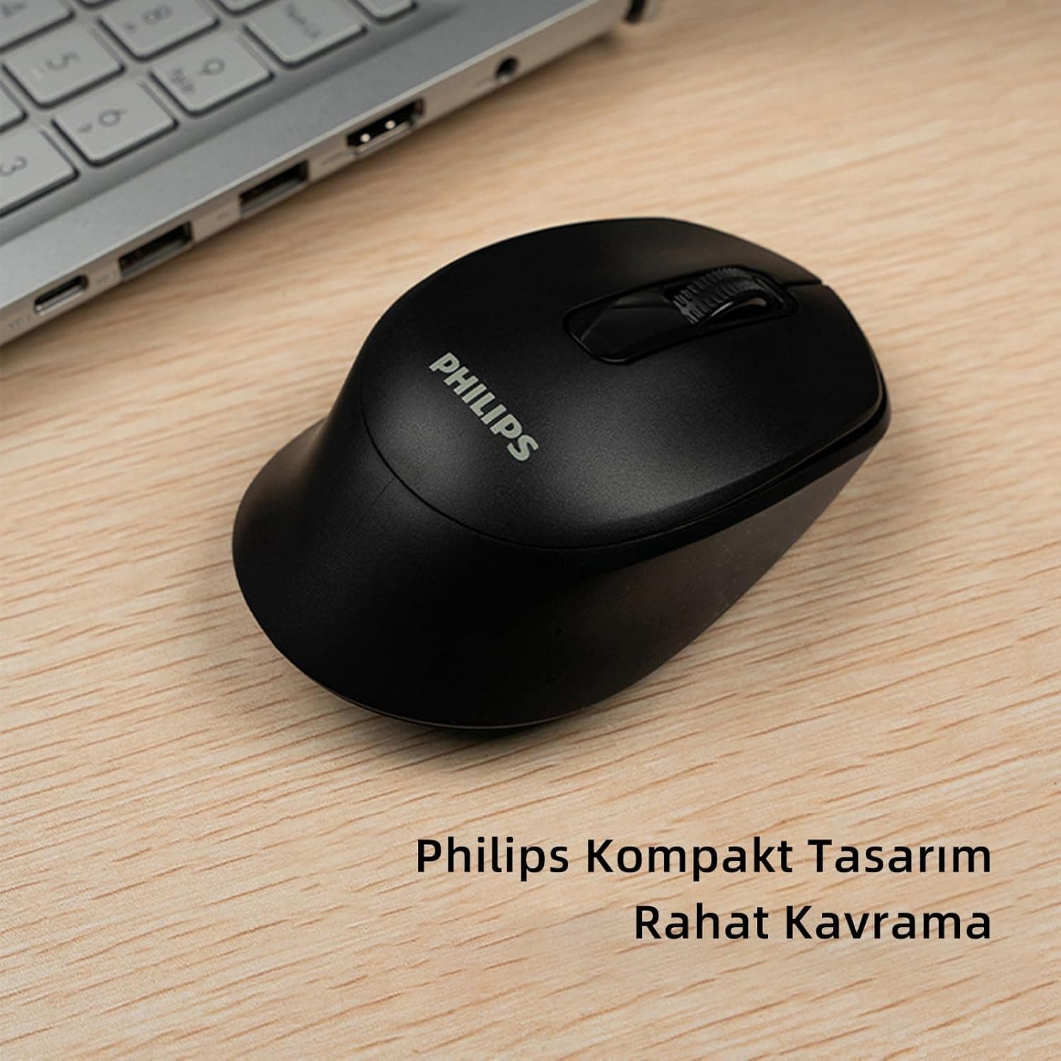 ماوس بیسیم اپتیکال بیصدا PHILIPS با Bluetooth 5.2 و 2.4GHz و 1600DPI مشکی مدل SPK7448 ماوس بیسیم اپتیکال بیصدا PHILIPS با Bluetooth 5.2 و 2.4GHz و 1600DPI مشکی مدل SPK7448
