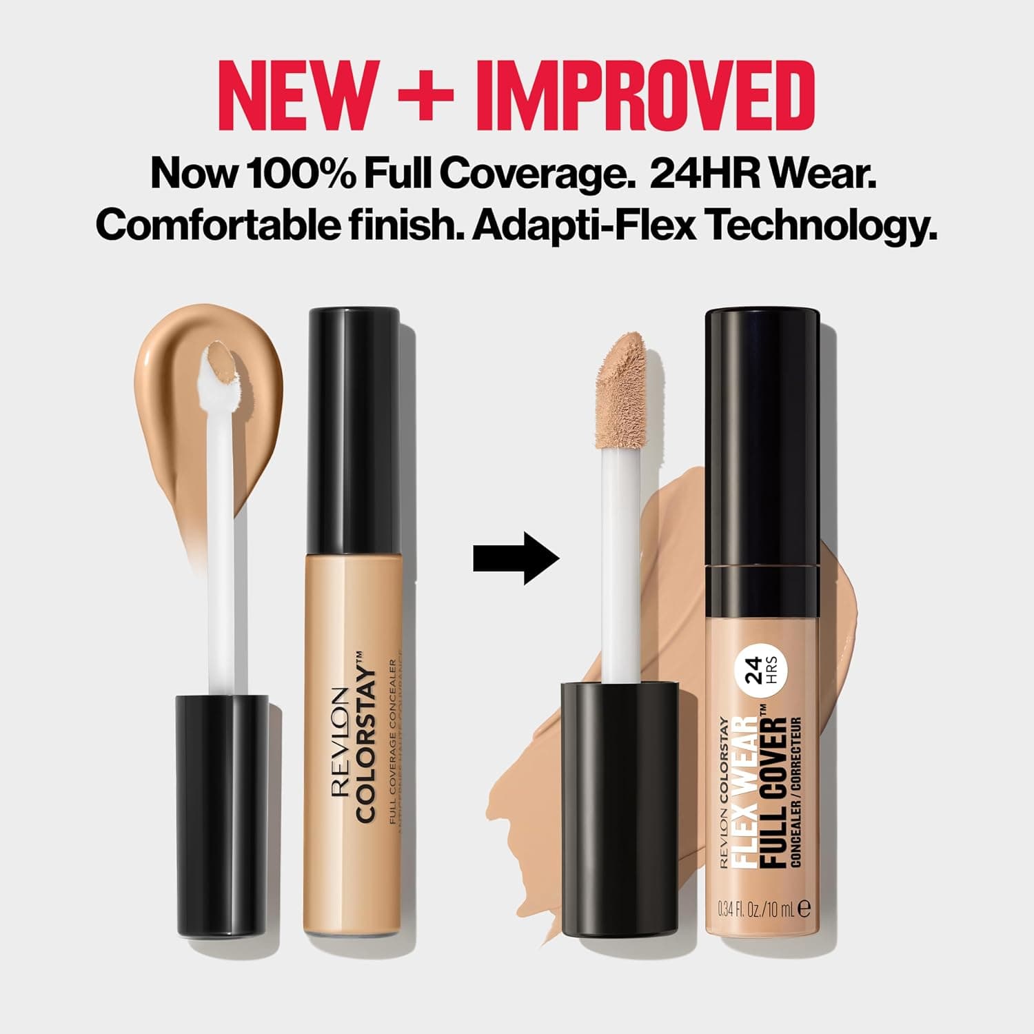کانسیلر پوشانندگی کامل REVLON مدل COLORSTAY FLEX WEAR MEDIUM کانسیلر پوشانندگی کامل REVLON مدل COLORSTAY FLEX WEAR MEDIUM