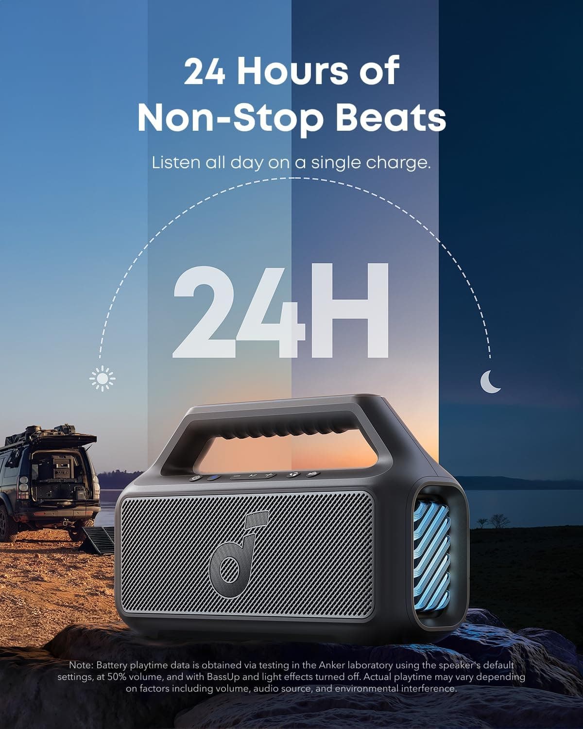 اسپیکر soundcore by Anker با سابووفر 80W، IPX7 و 24H مدل Boom 2 اسپیکر soundcore by Anker با سابووفر 80W، IPX7 و 24H مدل Boom 2