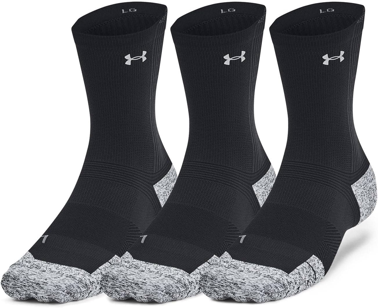 جوراب ورزشی یونیسکس Under Armour کوشن دار UA AD Run Cushion 3pk Crew Classic جوراب ورزشی یونیسکس Under Armour کوشن دار UA AD Run Cushion 3pk Crew Classic