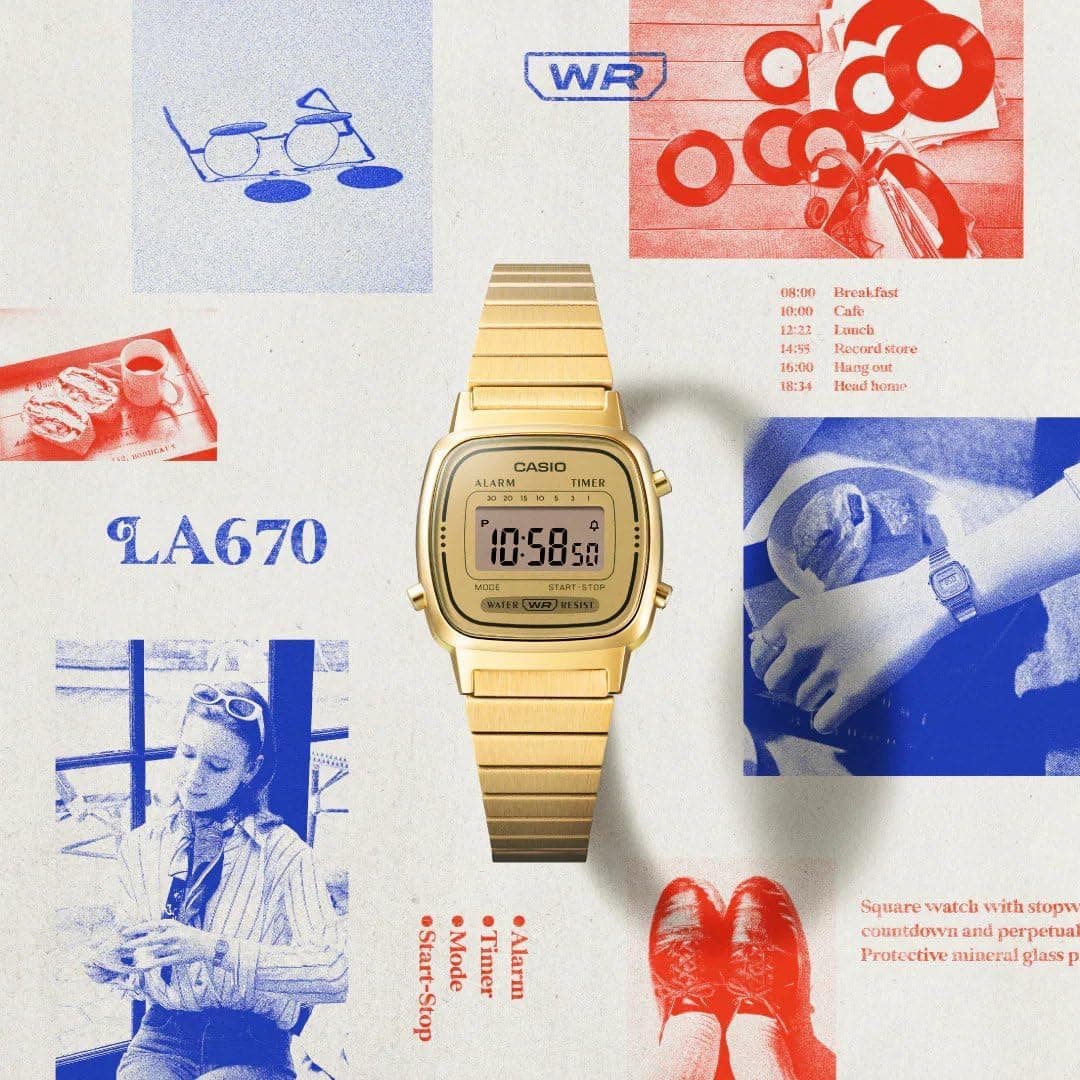 ساعت مچی زنانه Casio دیجیتال رترو طلایی مدل LA670WGA-9DF ساعت مچی زنانه Casio دیجیتال رترو طلایی مدل LA670WGA-9DF