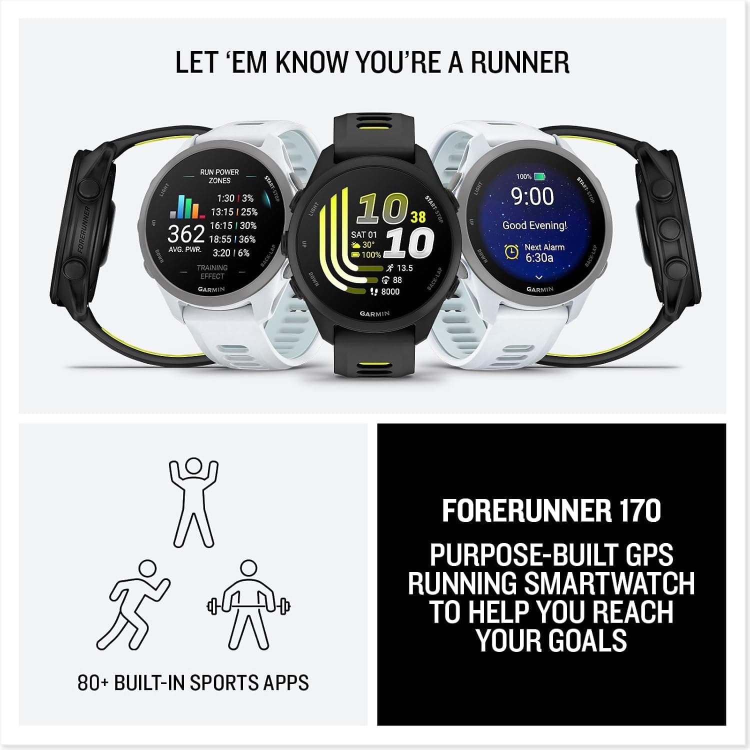 ساعت هوشمند ورزشی دوندگان Garmin مشکی و زرد مدل Forerunner 170-42MM ساعت هوشمند ورزشی دوندگان Garmin مشکی و زرد مدل Forerunner 170-42MM
