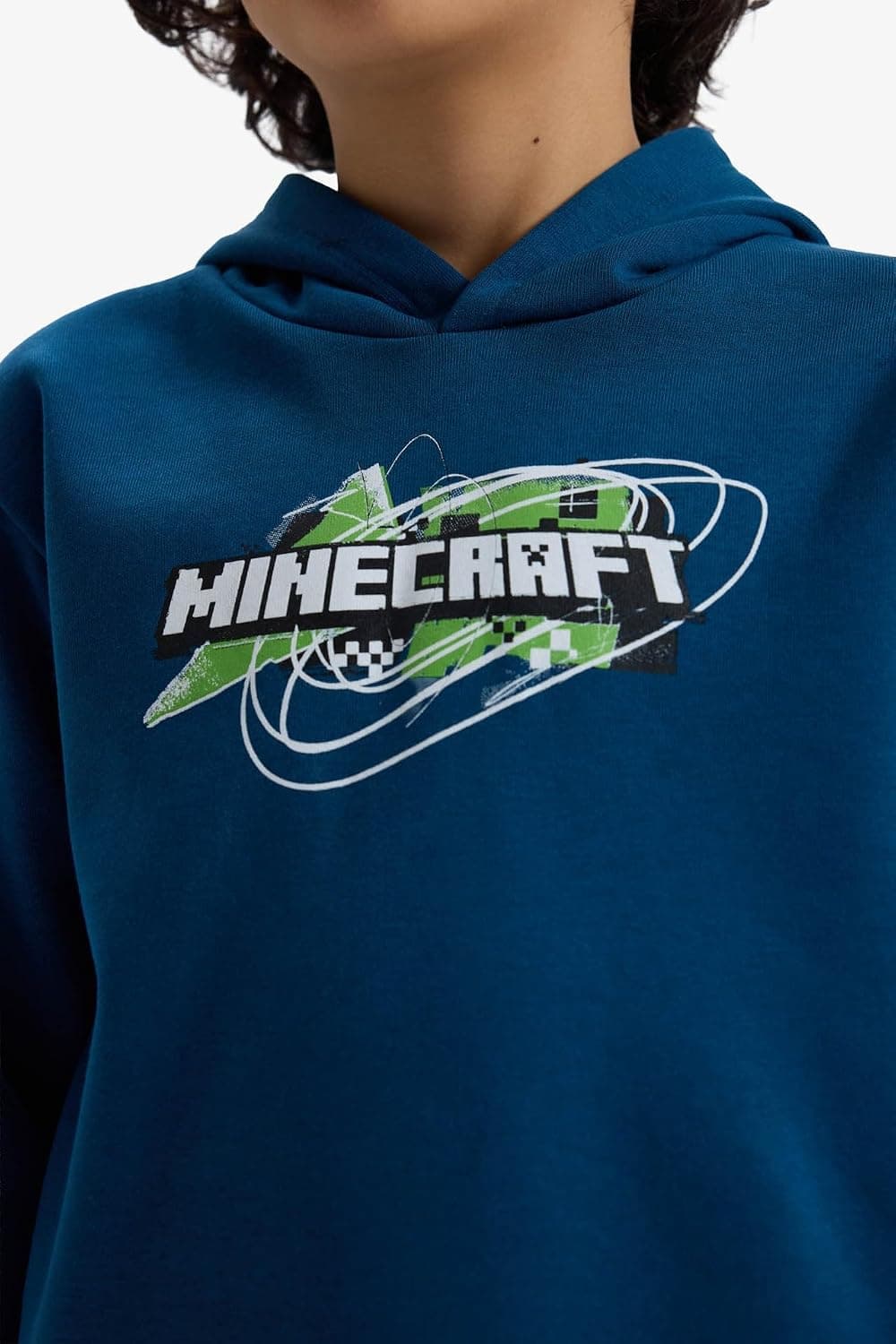سوئیشرت کاپوتدار پسرانه DeFacto Minecraft مدل G6915A825CW سوئیشرت کاپوتدار پسرانه DeFacto Minecraft مدل G6915A825CW