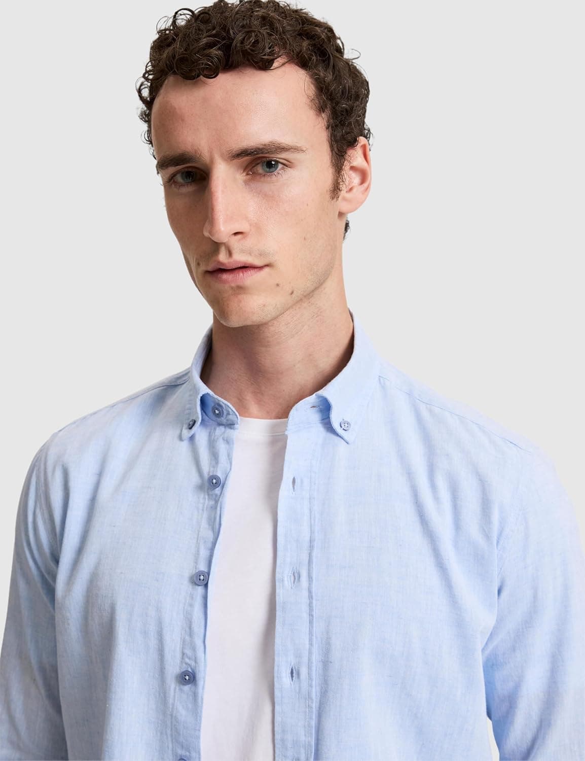 پیراهن مردانه Pierre Cardin طرحدار آبی یخی مدل 50325356-VR095 پیراهن مردانه Pierre Cardin طرحدار آبی یخی مدل 50325356-VR095
