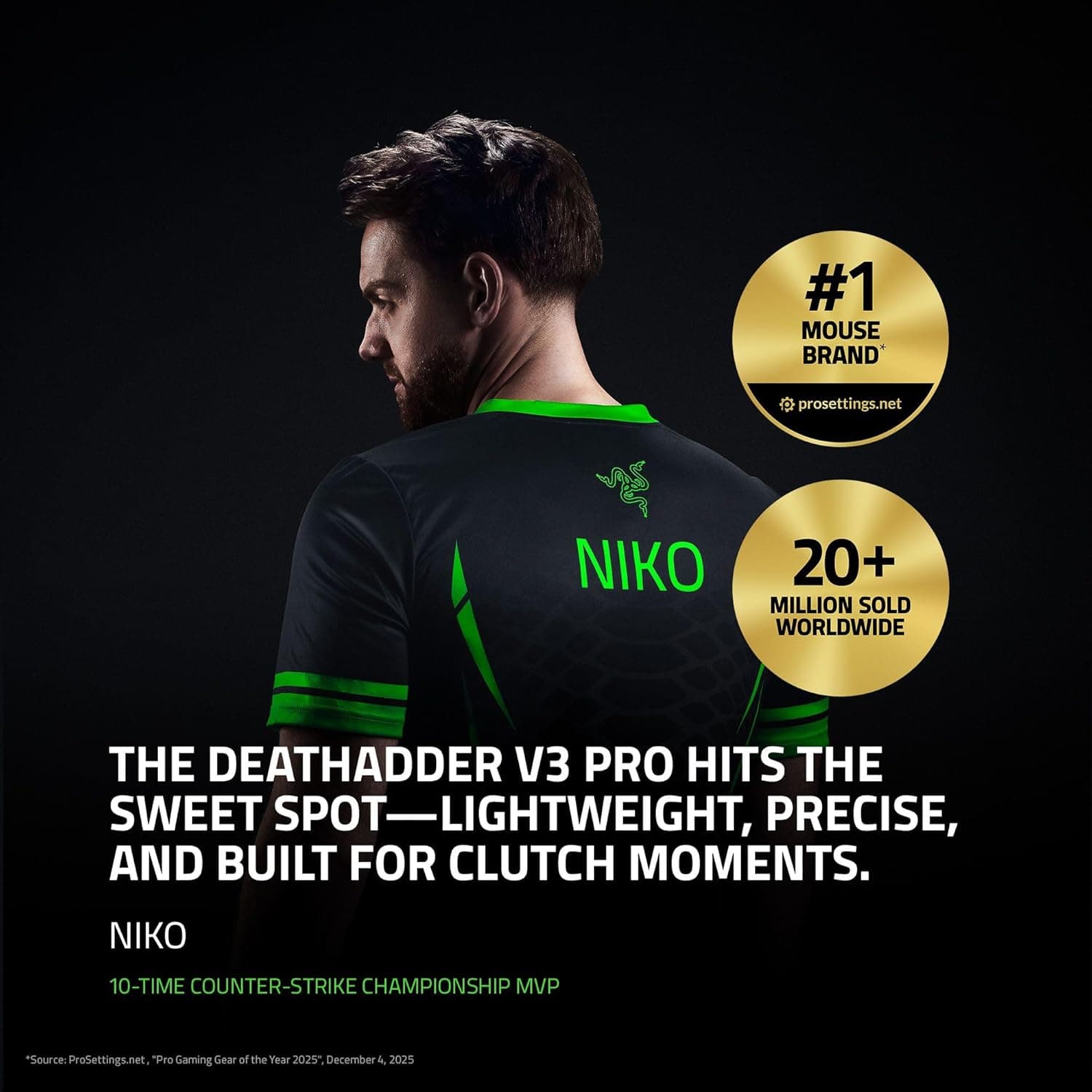 ماوس گیمینگ بیسیم ارگونومیک Razer برای ورزشهای الکترونیکی، طراحی سبک 64g، حسگر Focus Pro 30K، سوییچ Gen-3 و HyperSpeed، مدل DeathAdder V3 Pro سفید ماوس گیمینگ بیسیم ارگونومیک Razer برای ورزشهای الکترونیکی، طراحی سبک 64g، حسگر Focus Pro 30K، سوییچ Gen-3 و HyperSpeed، مدل DeathAdder V3 Pro سفید