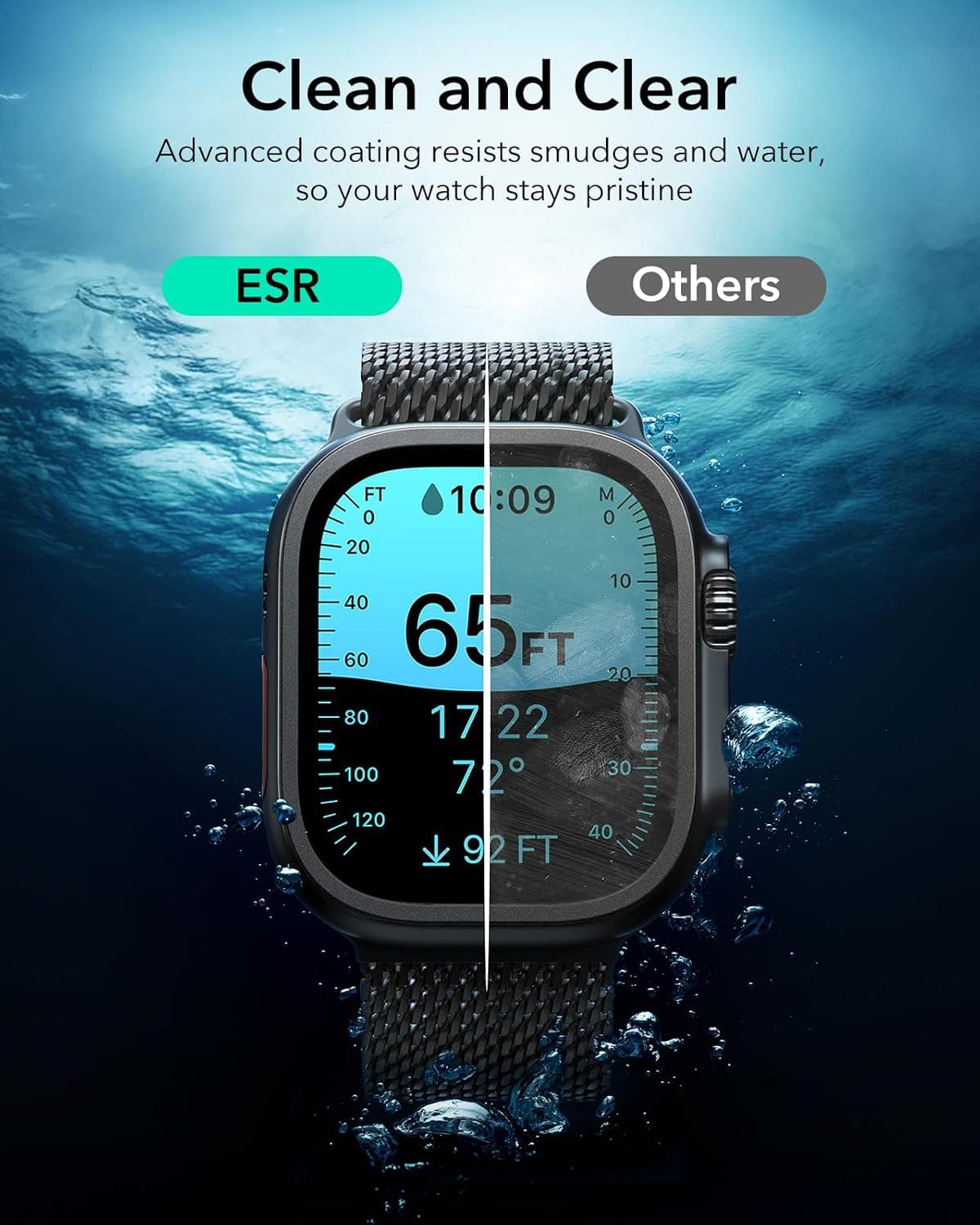 محافظ صفحه نمایش ESR Armorite برای Apple Watch Ultra 4 2026/3/2/Ultra محافظ صفحه نمایش ESR Armorite برای Apple Watch Ultra 4 2026/3/2/Ultra