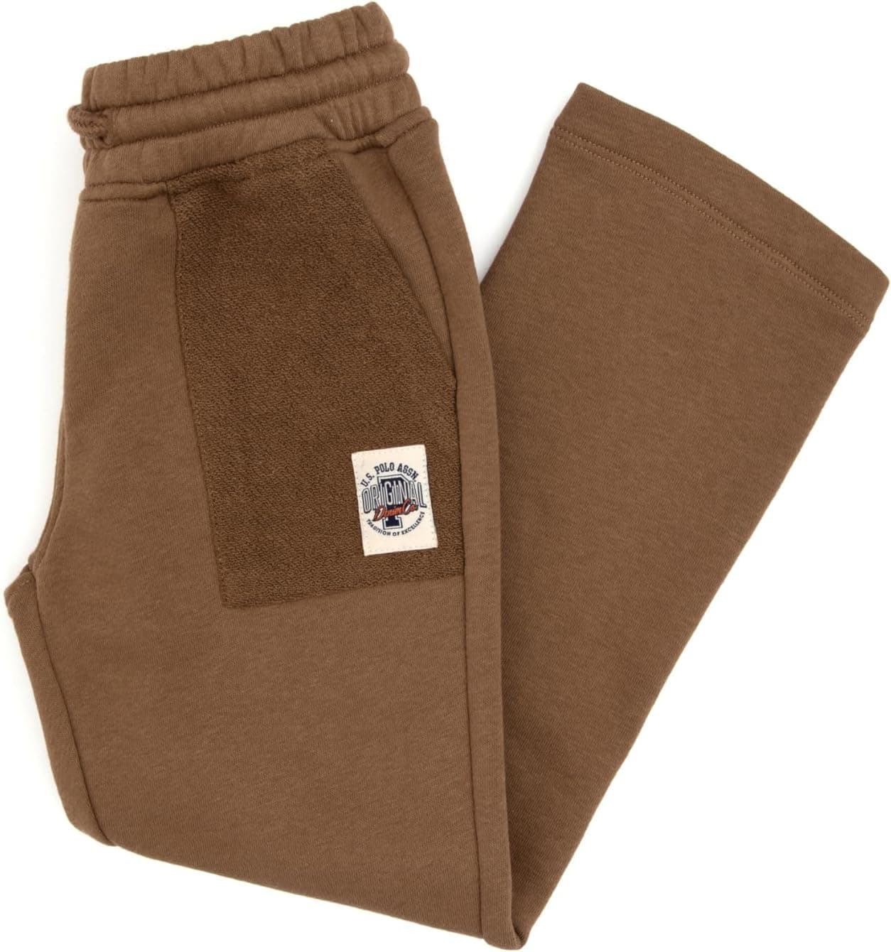 شلوار گرمکن پسرانه U.S. Polo Assn. خاکی مدل 50316468-VR027 شلوار گرمکن پسرانه U.S. Polo Assn. خاکی مدل 50316468-VR027