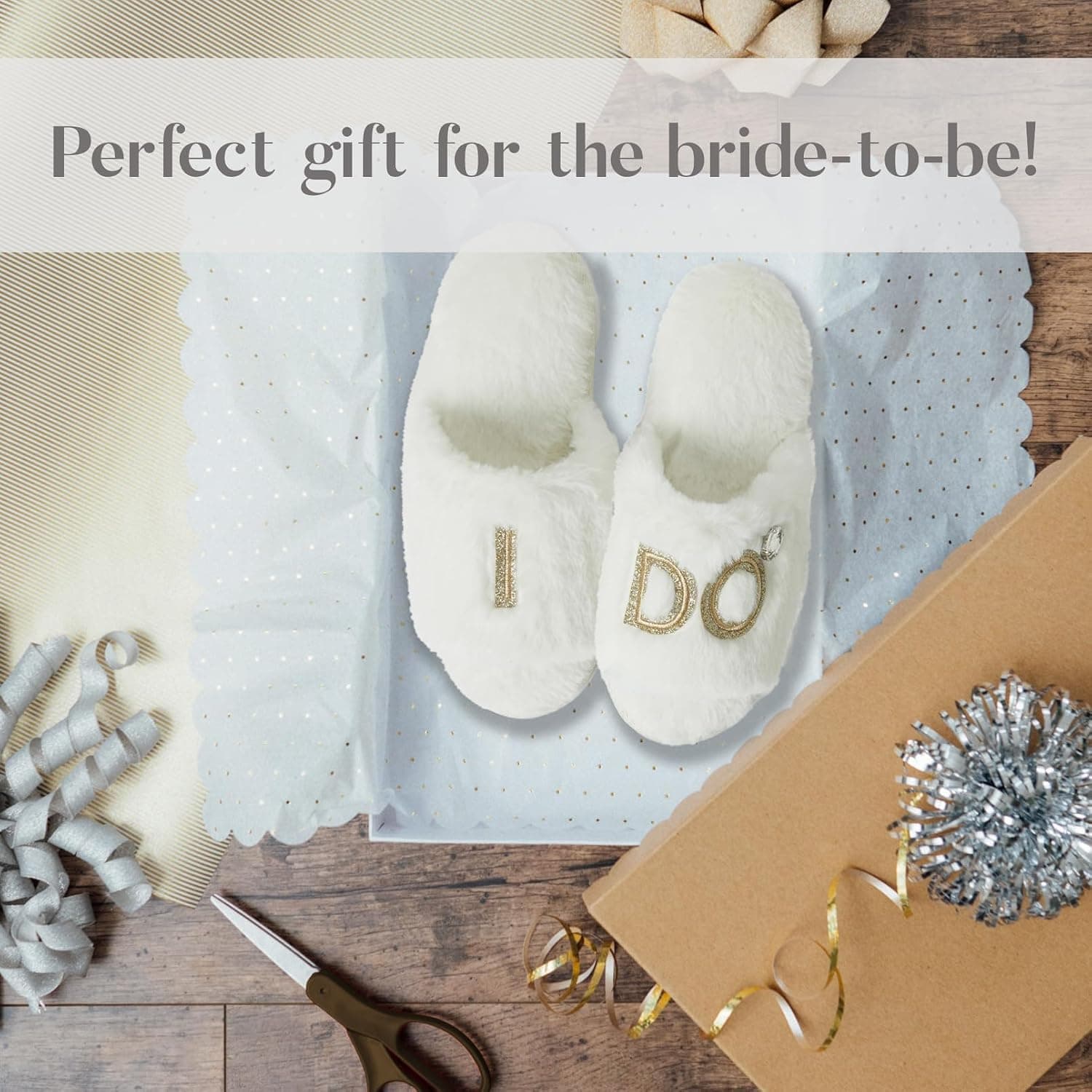 دمپایی زنانه Dearfoams مدل Novelty Bridal Slide دمپایی زنانه Dearfoams مدل Novelty Bridal Slide
