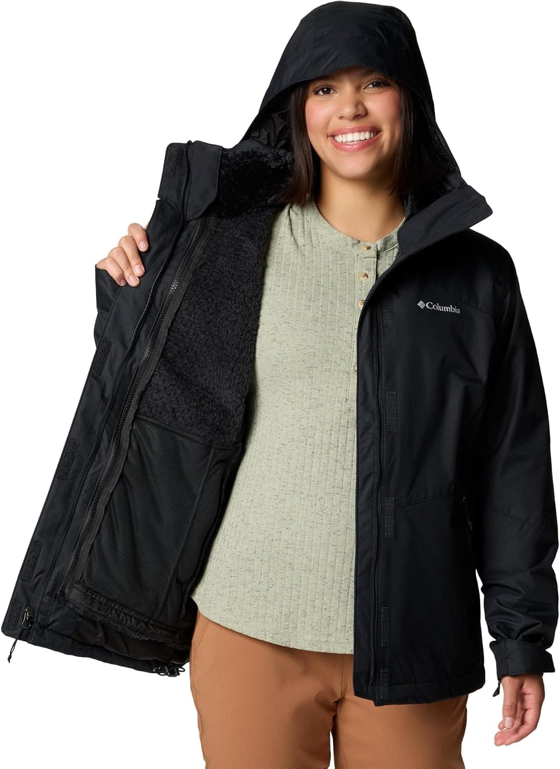 ژاکت زنانه Columbia فلیس Interchange مدل Bugaboo III ژاکت زنانه Columbia فلیس Interchange مدل Bugaboo III