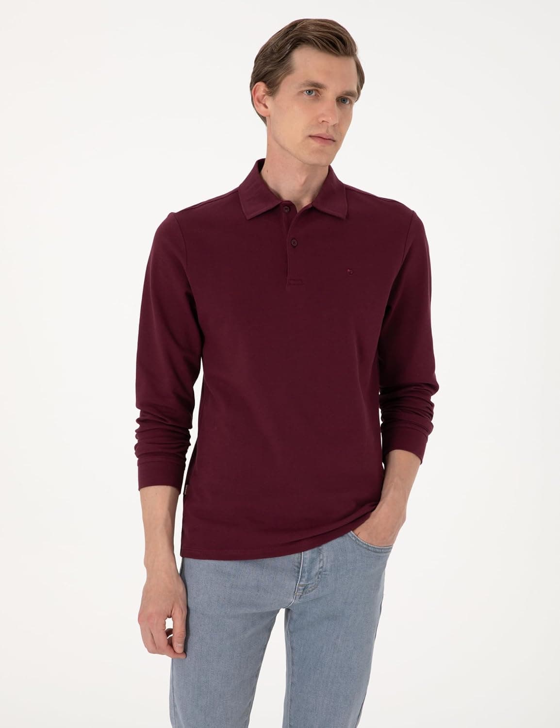 سوئیشرت مردانه Pierre Cardin به رنگ زرشکی مدل 50314048-VR014 سوئیشرت مردانه Pierre Cardin به رنگ زرشکی مدل 50314048-VR014