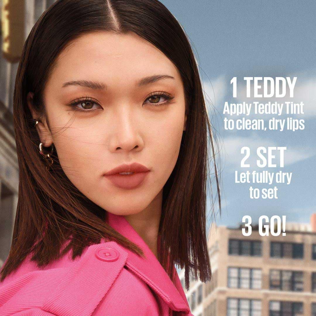 رژ لب Maybelline New York مات نرم ماندگار Super Stay Teddy Tint مدل 15 SKINNYDIP رژ لب Maybelline New York مات نرم ماندگار Super Stay Teddy Tint مدل 15 SKINNYDIP
