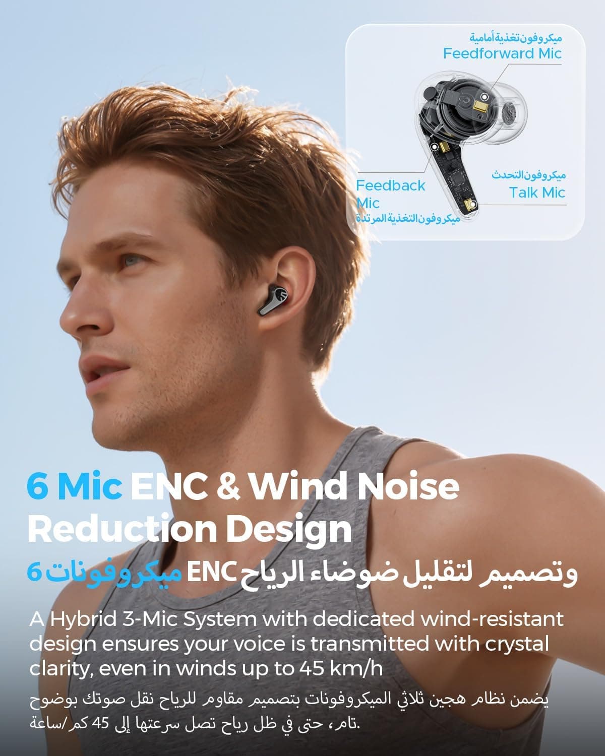 ایرباد بیسیم SoundPEATS حذف نویز فعال هیبریدی مدل C30 مشکی ایرباد بیسیم SoundPEATS حذف نویز فعال هیبریدی مدل C30 مشکی