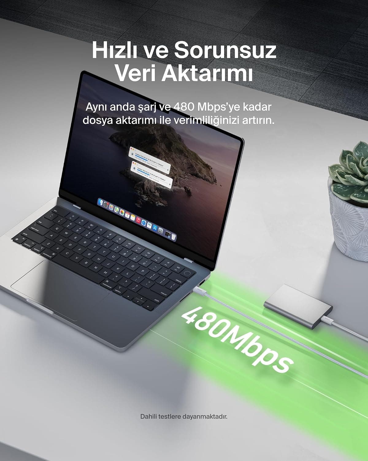 کابل شارژ USB-C به USB-C دوعددی Belkin با روکش بافتهشده، سفید، 1,5 m، 60 W کابل شارژ USB-C به USB-C دوعددی Belkin با روکش بافتهشده، سفید، 1,5 m، 60 W