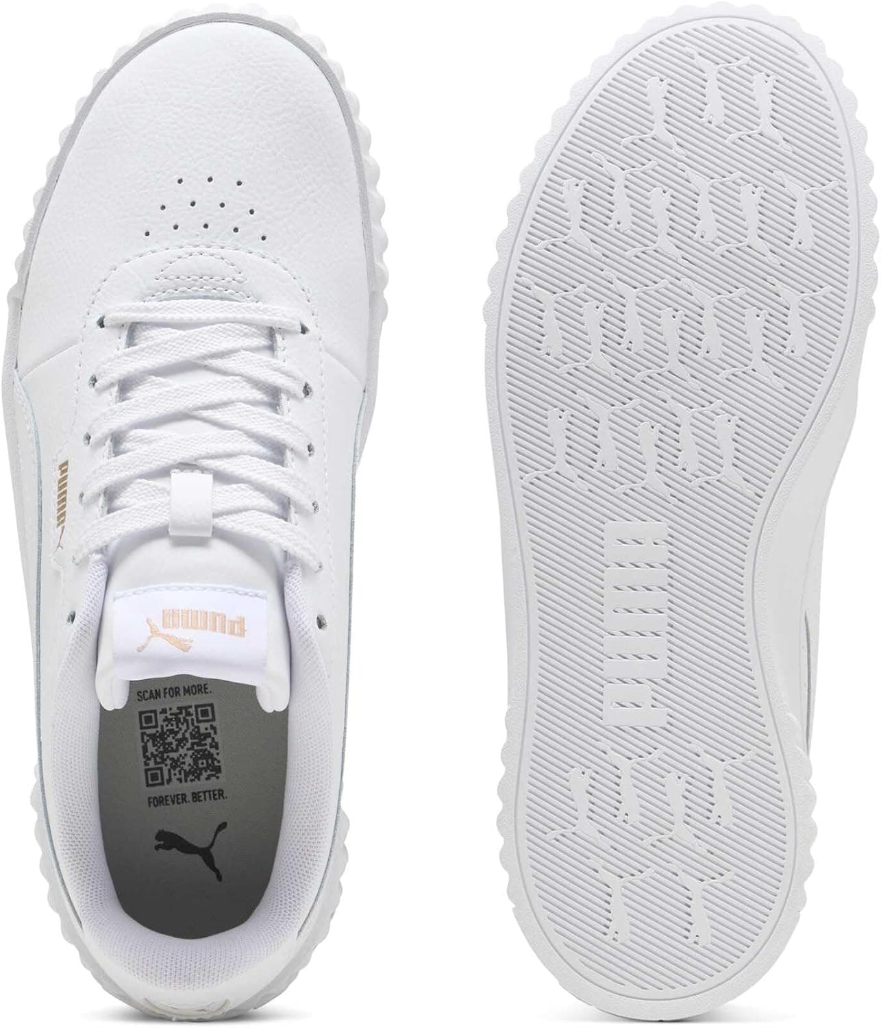 کفش اسنیکر زنانه PUMA سفید مدل Carina 3.0 Tdp 40617601 کفش اسنیکر زنانه PUMA سفید مدل Carina 3.0 Tdp 40617601