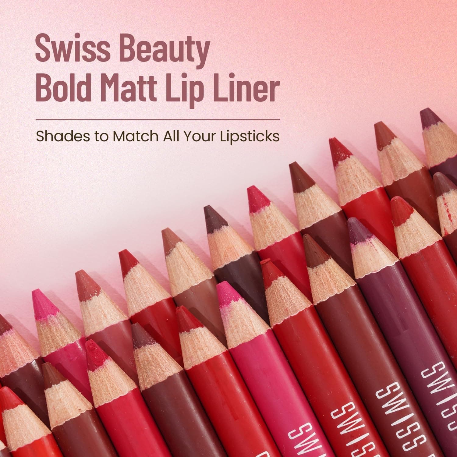 مداد خط لب مات SWISS BEAUTY با فرمول کرمی و روغن کرچک رنگ شکلاتی نود مداد خط لب مات SWISS BEAUTY با فرمول کرمی و روغن کرچک رنگ شکلاتی نود
