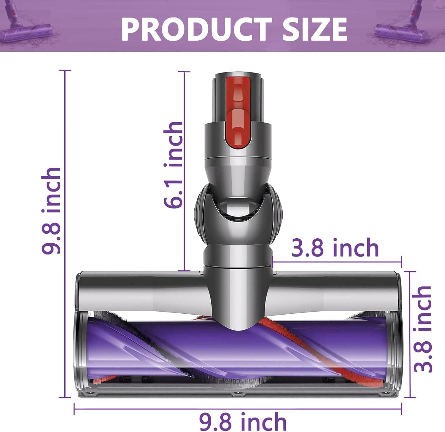 برس یدکی توربو YMJOGGUX سازگار با Dyson V7 V8 V10 V11 V15 SV10 SV11 SV12 SV14 SV15 SV22 SV25 SV27 SV28 SV37 برای کف سخت برس یدکی توربو YMJOGGUX سازگار با Dyson V7 V8 V10 V11 V15 SV10 SV11 SV12 SV14 SV15 SV22 SV25 SV27 SV28 SV37 برای کف سخت