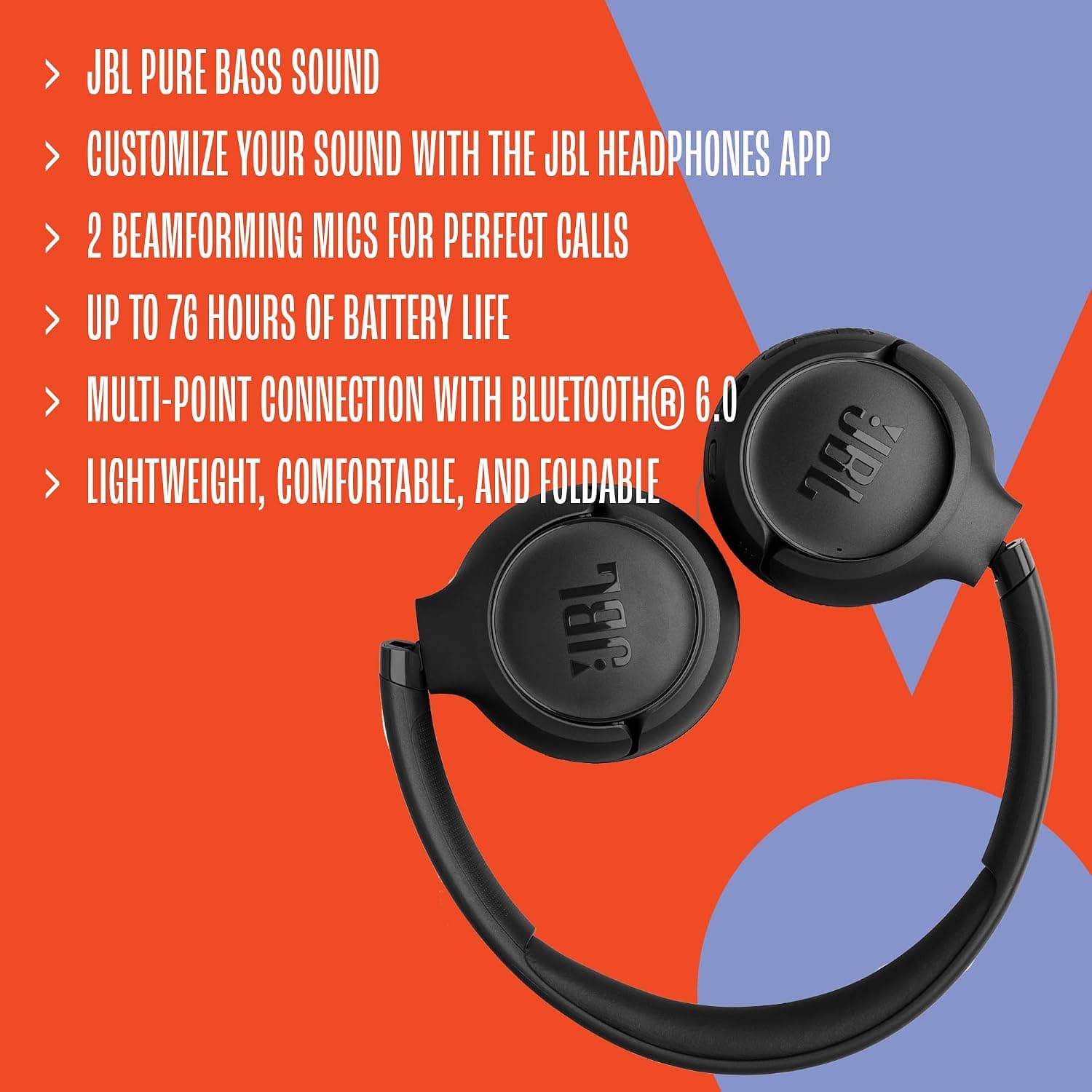 هدفون بیسیم JBL Multi Connect مدل Tune 530BT آبی هدفون بیسیم JBL Multi Connect مدل Tune 530BT آبی